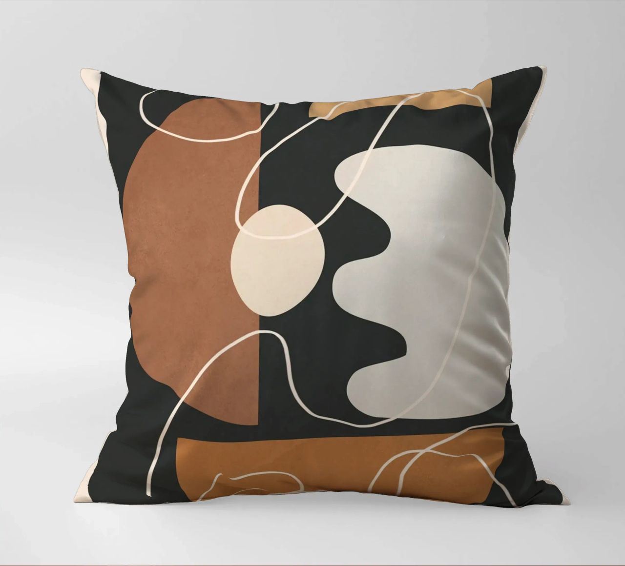 Minimal Colorful Abstract Shapes 2 cuscino da Flow Line