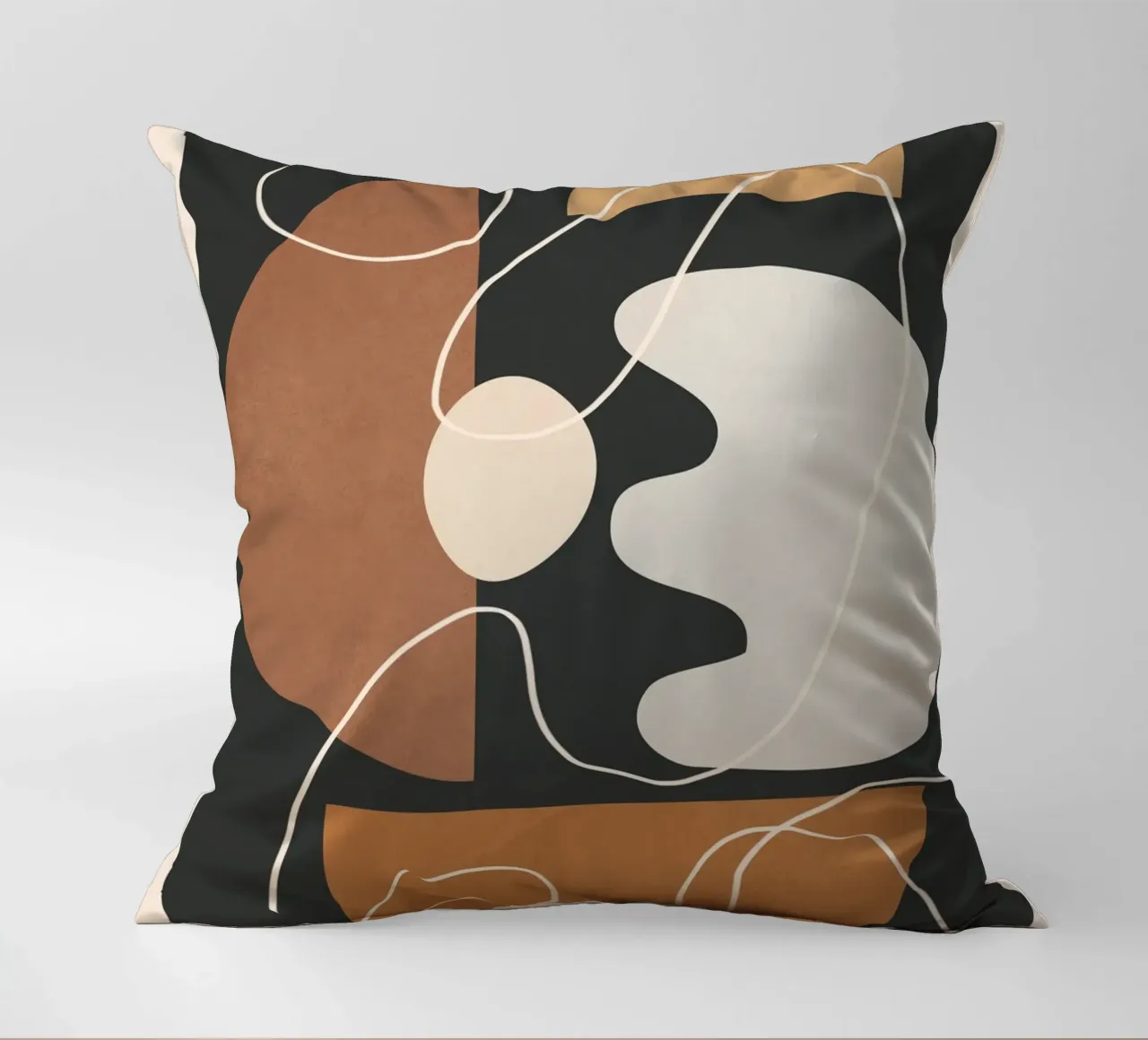 Minimal Colorful Abstract Shapes 2 cuscino da Flow Line