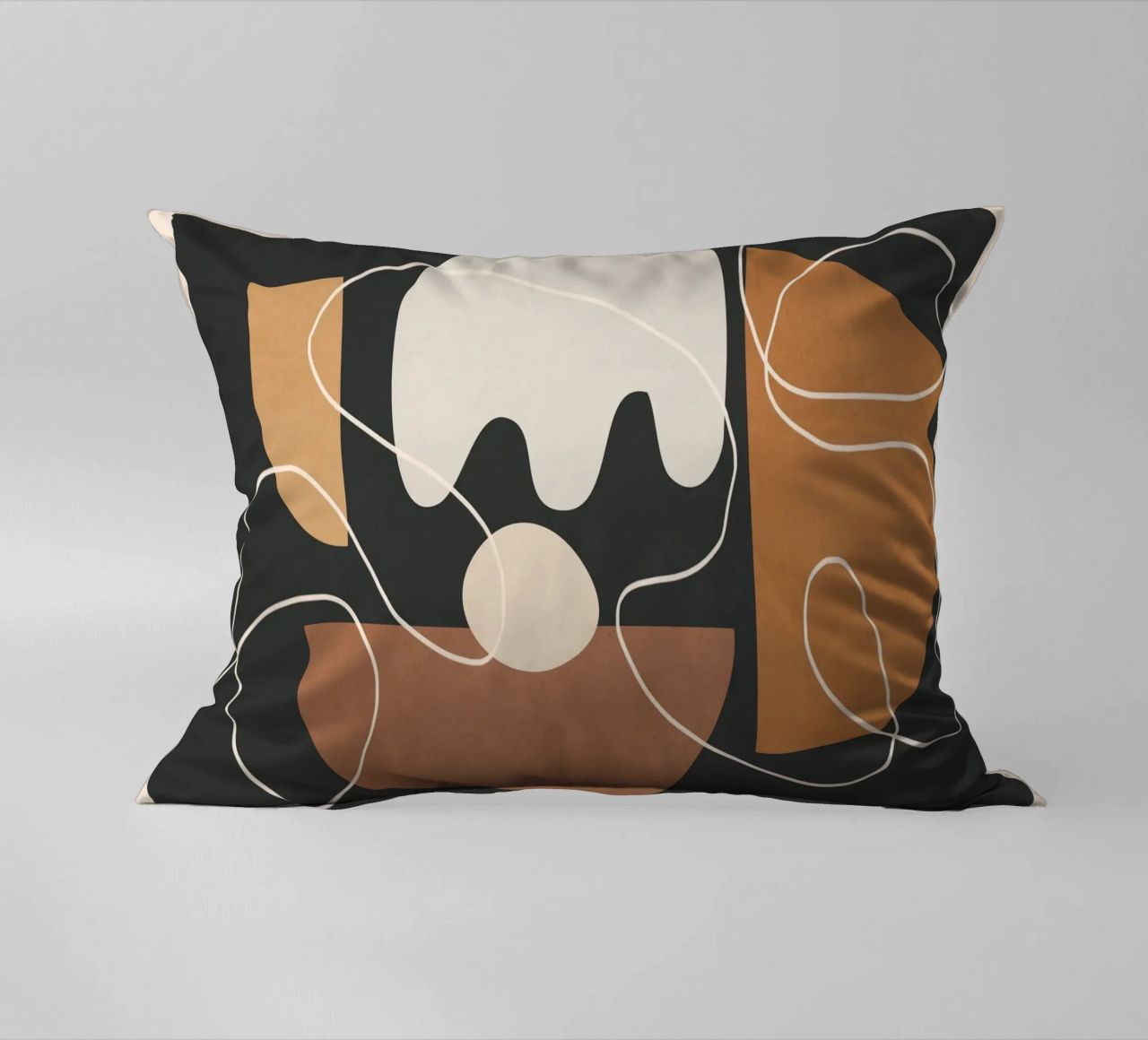 Minimal Colorful Abstract Shapes 2 cuscino da Flow Line