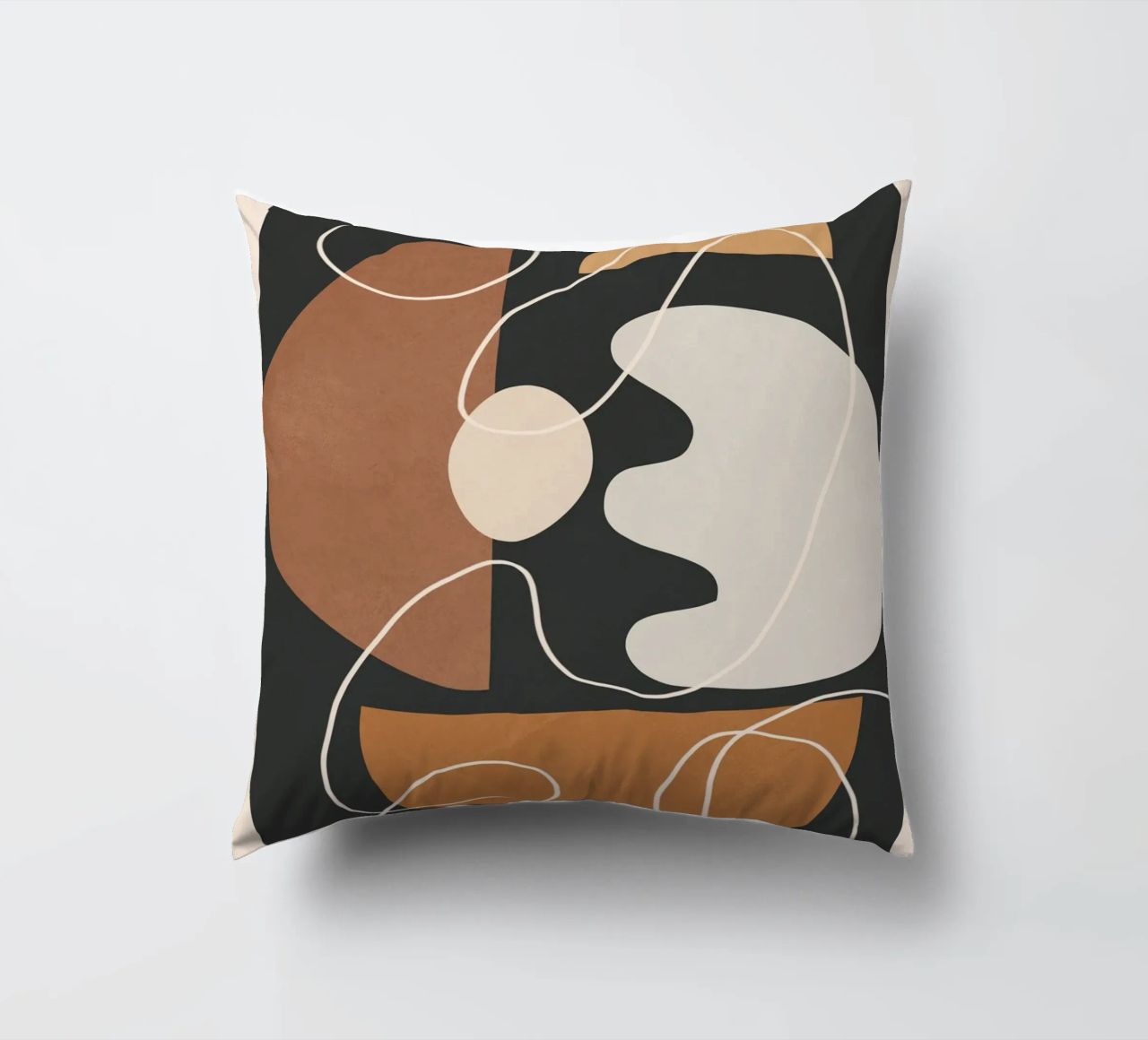 Minimal Colorful Abstract Shapes 2 cuscino da Flow Line