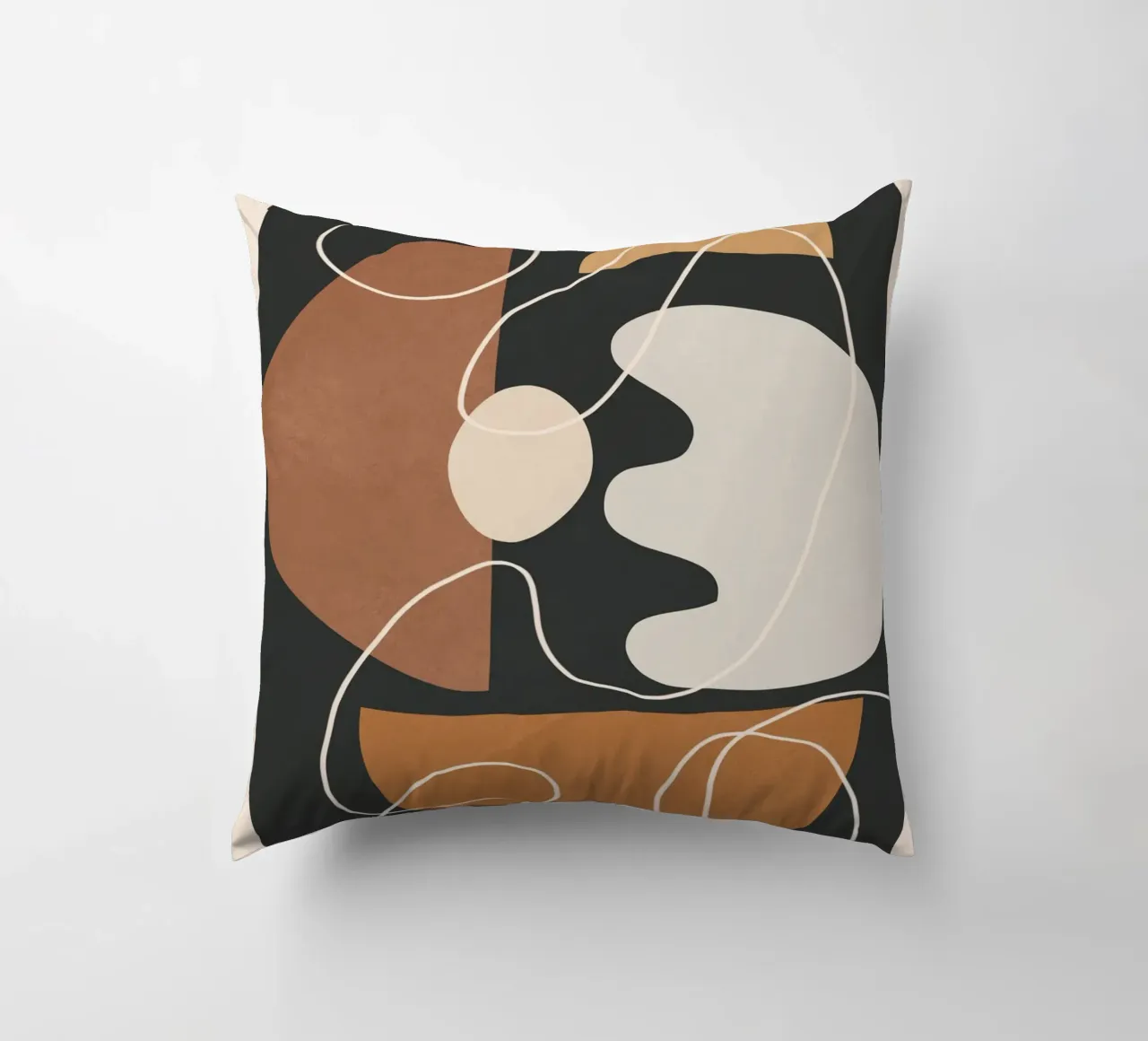 Minimal Colorful Abstract Shapes 2 cuscino da Flow Line