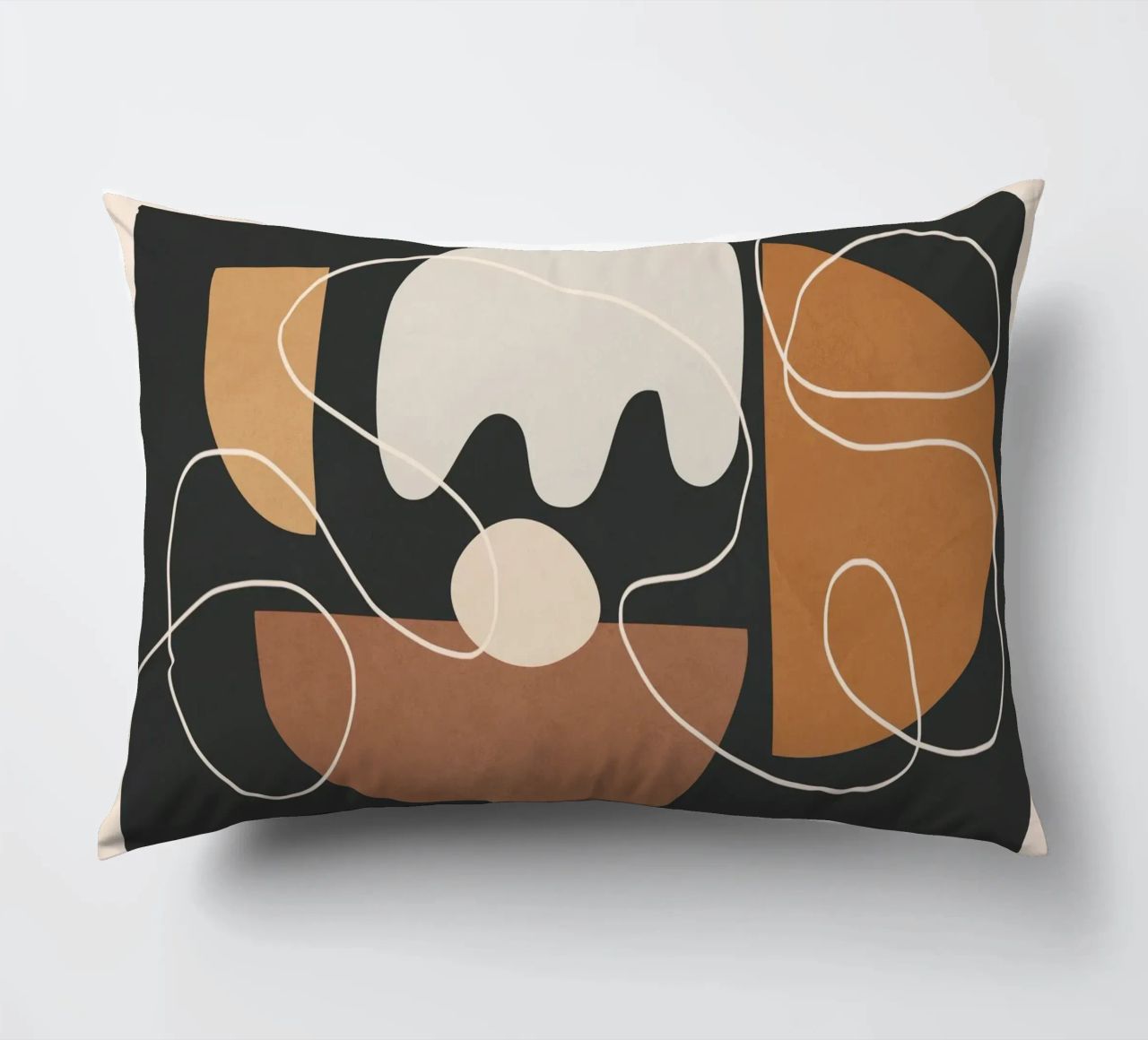 Minimal Colorful Abstract Shapes 2 cuscino da Flow Line