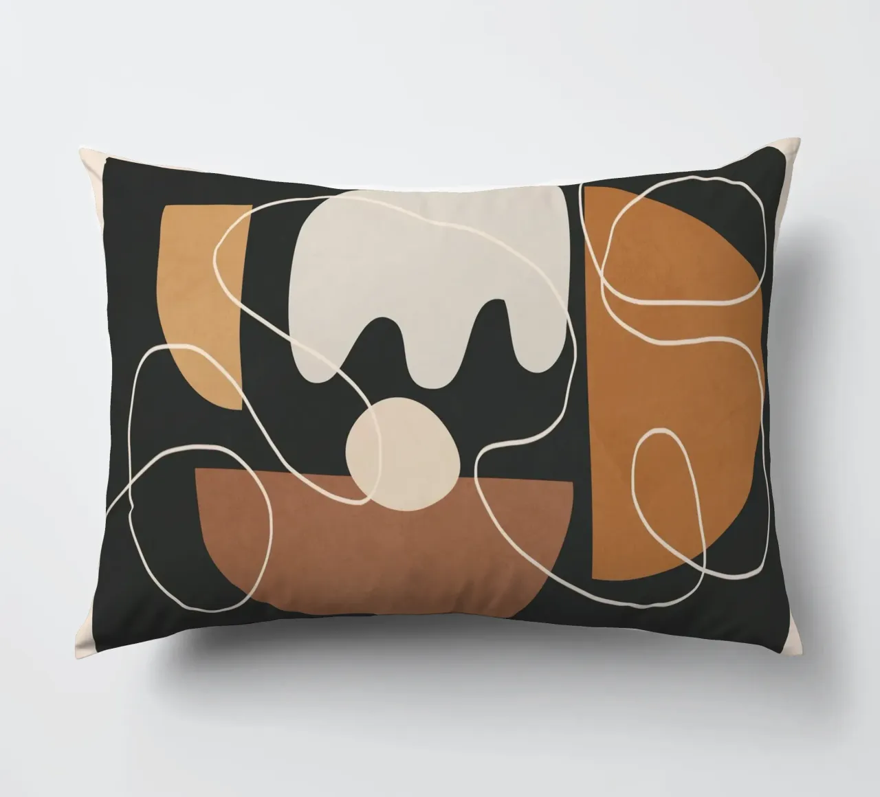 Minimal Colorful Abstract Shapes 2 cuscino da Flow Line