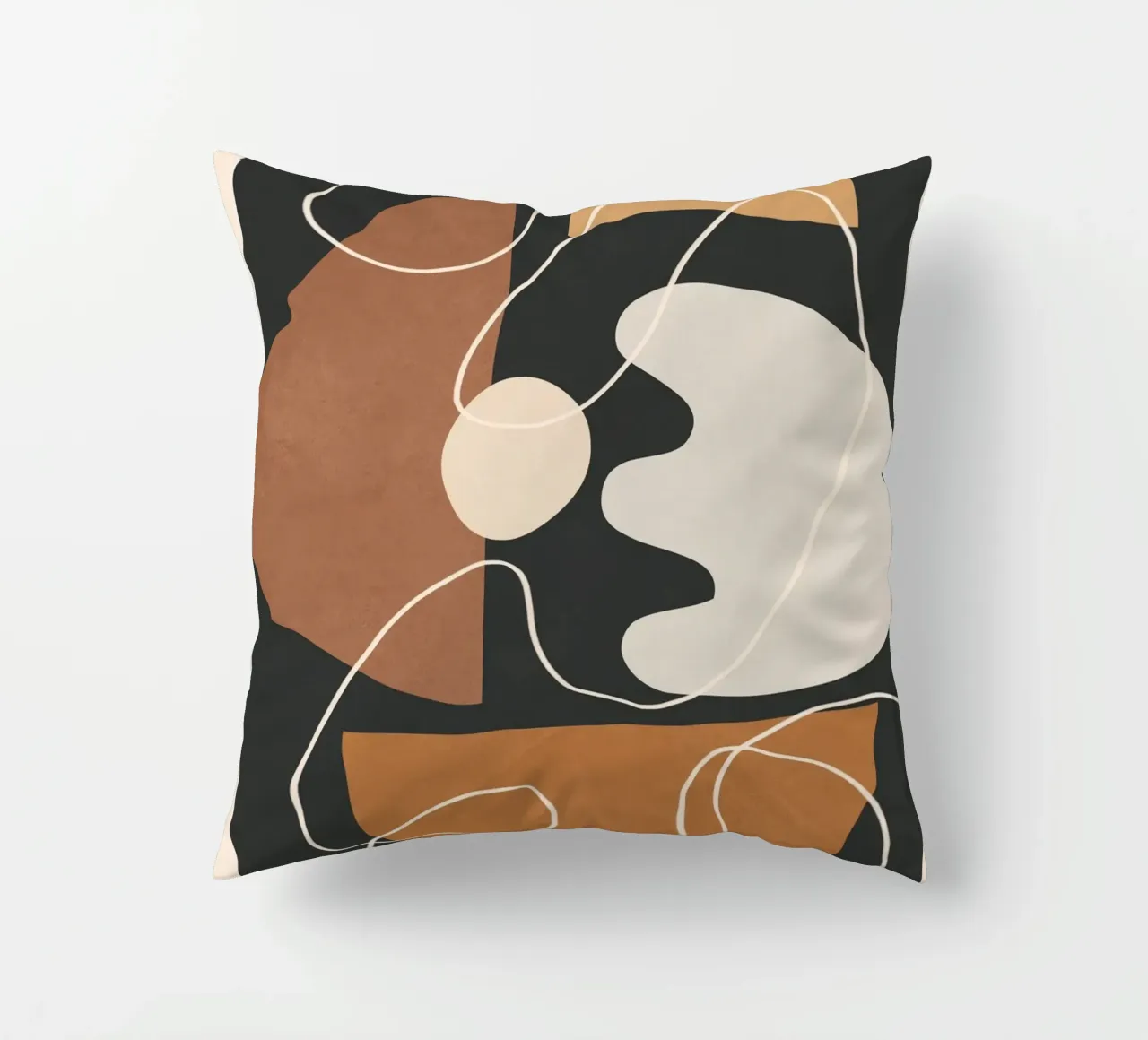 Minimal Colorful Abstract Shapes 2 cuscino da Flow Line
