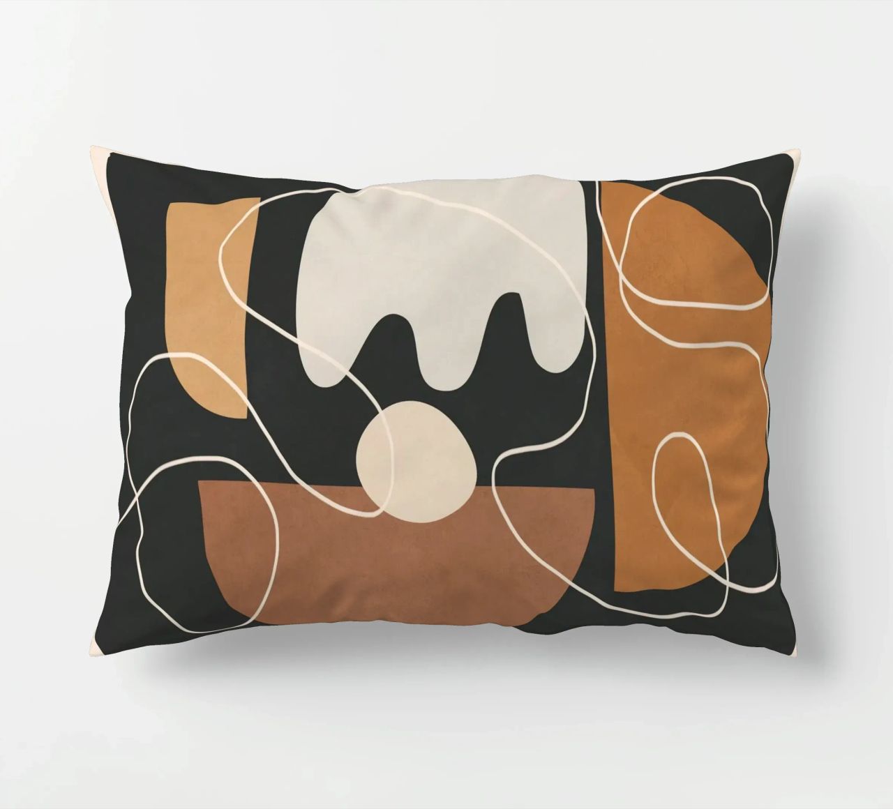 Minimal Colorful Abstract Shapes 2 cuscino da Flow Line