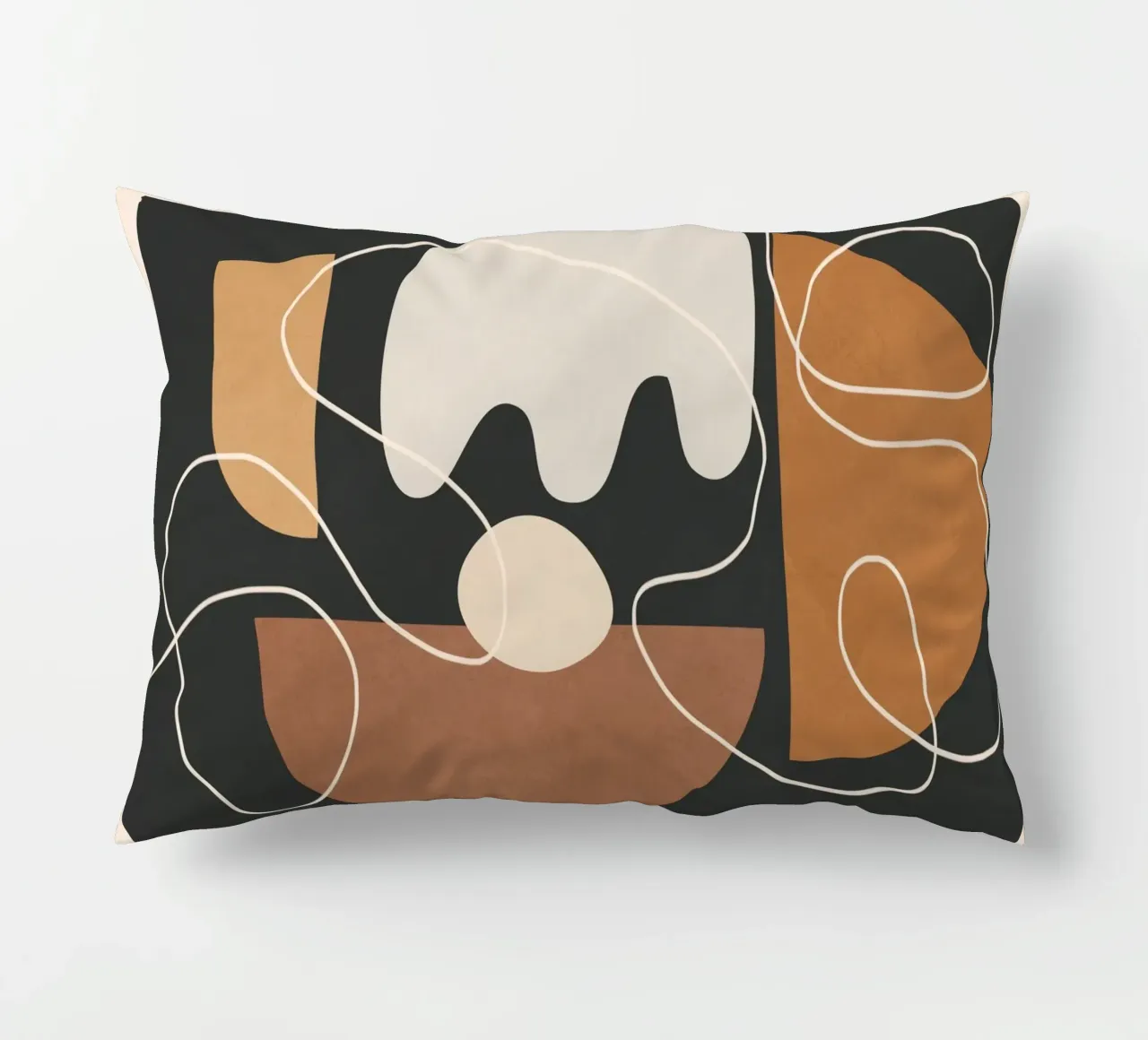 Minimal Colorful Abstract Shapes 2 cuscino da Flow Line