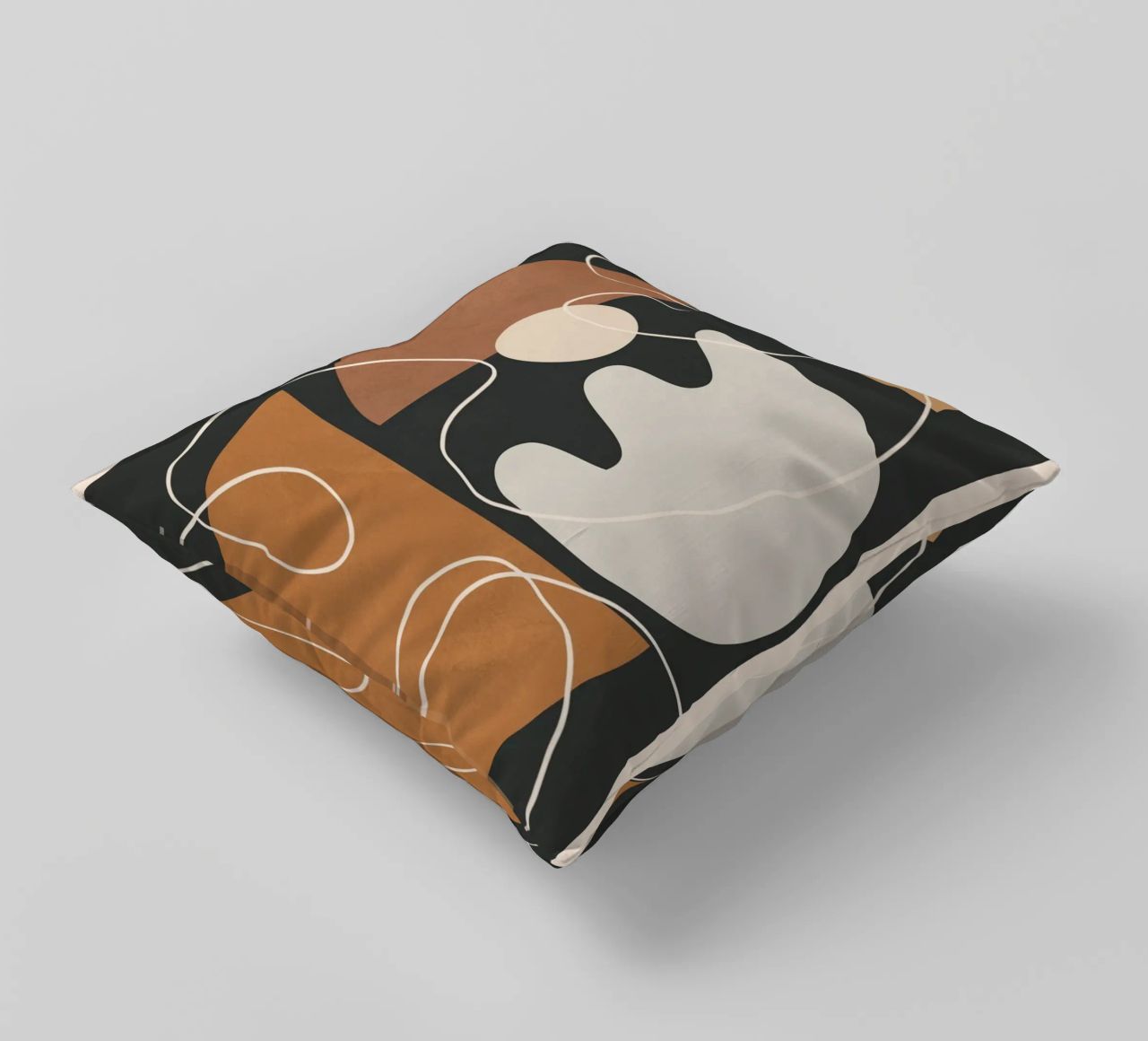 Minimal Colorful Abstract Shapes 2 cuscino da Flow Line