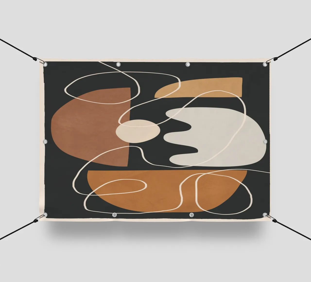 Minimal Colorful Abstract Shapes 2 telo in pvc da Flow Line
