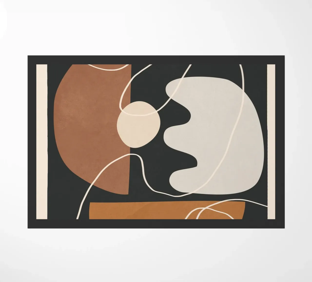 Minimal Colorful Abstract Shapes 2 paillasson de Flow Line