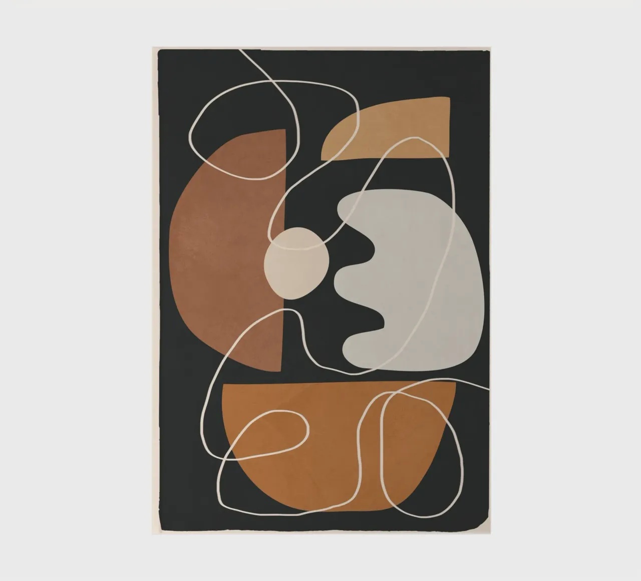 Minimal Colorful Abstract Shapes 2 notebook by Flow Line