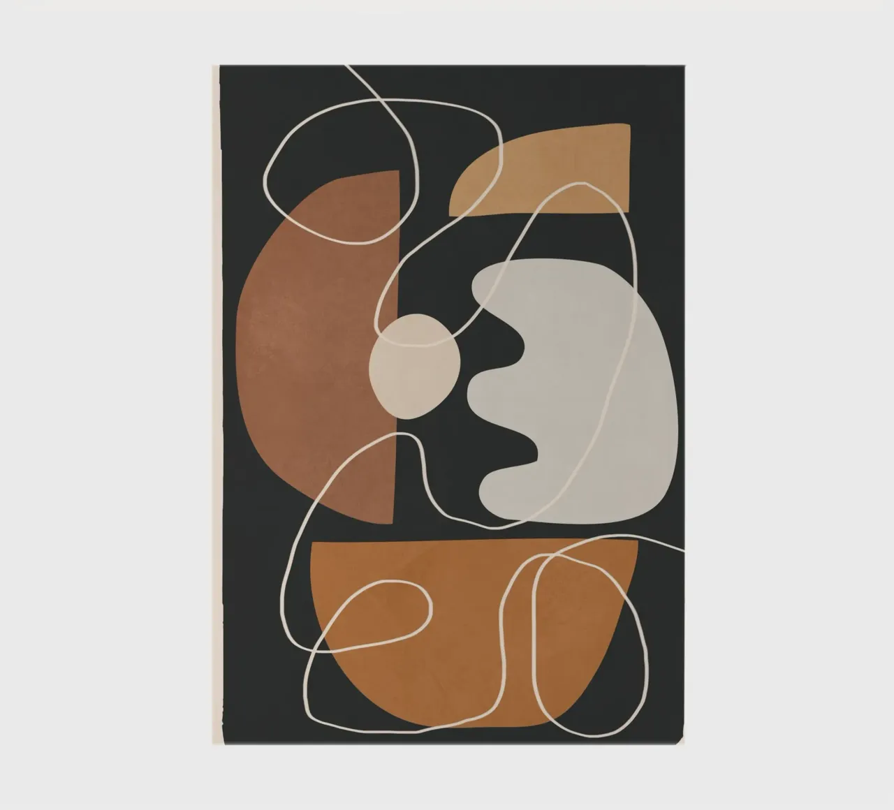 Minimal Colorful Abstract Shapes 2 carnet de notes de Flow Line