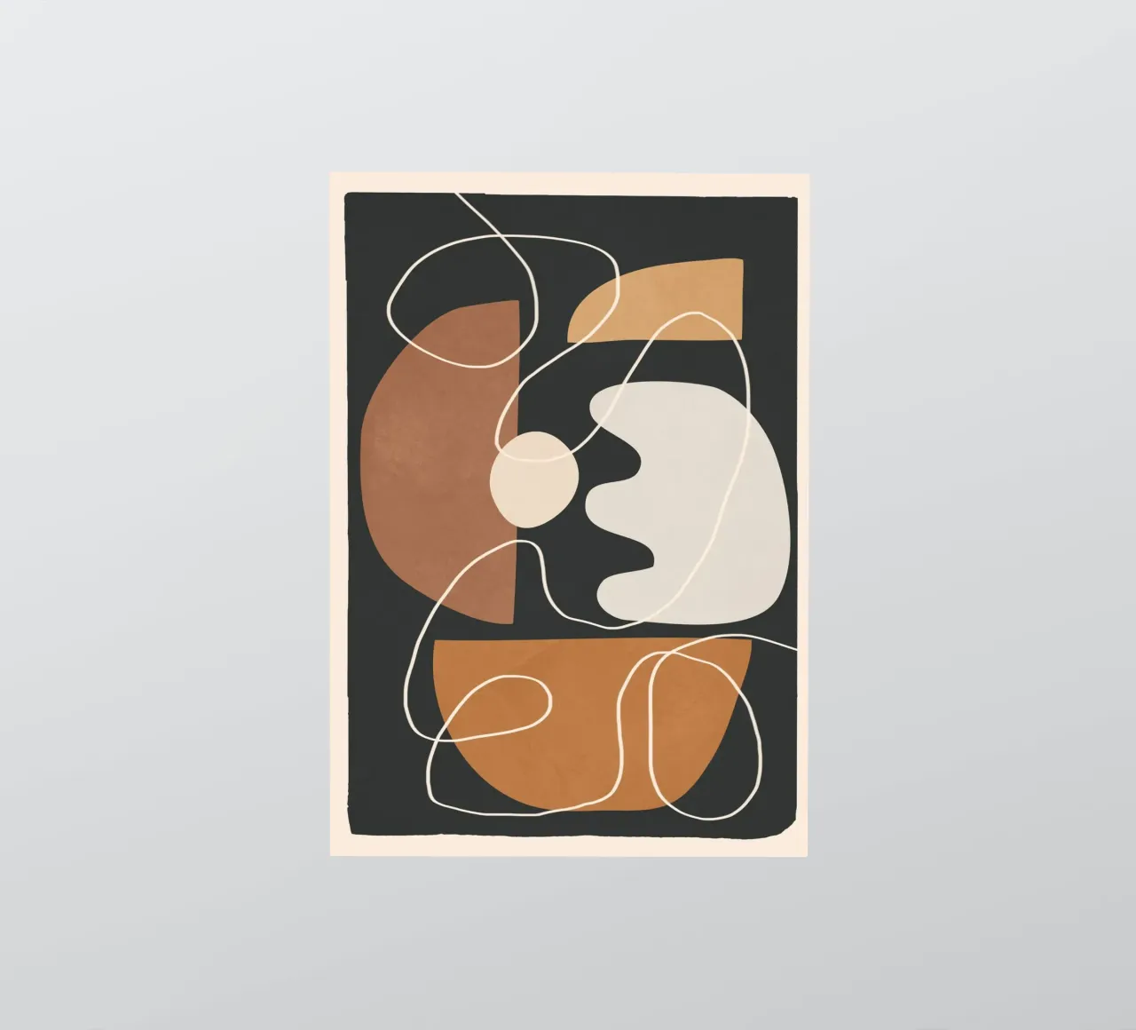 Minimal Colorful Abstract Shapes 2 adesivo da Flow Line