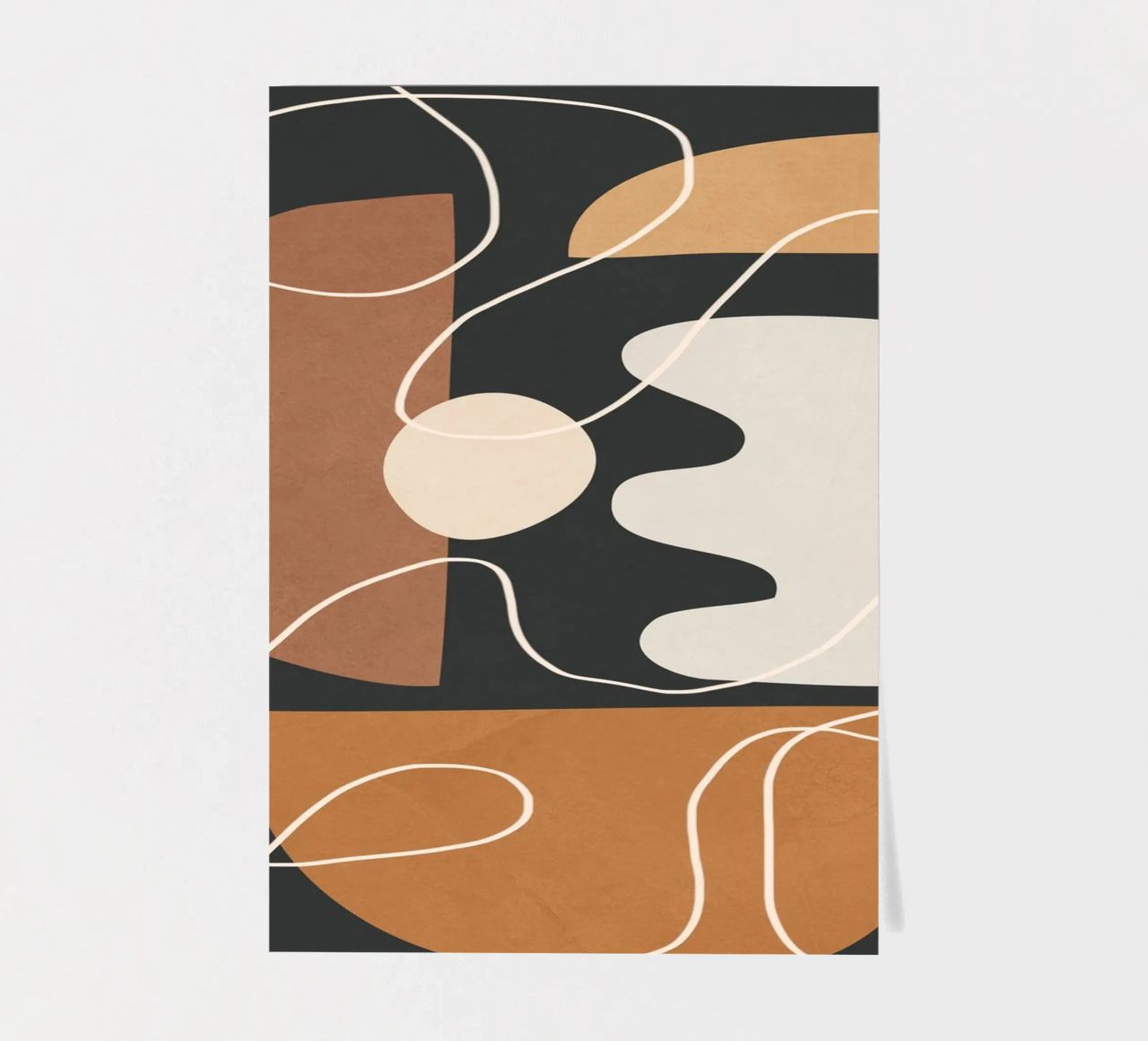 Minimal Colorful Abstract Shapes 2 foglio adesivo da Flow Line