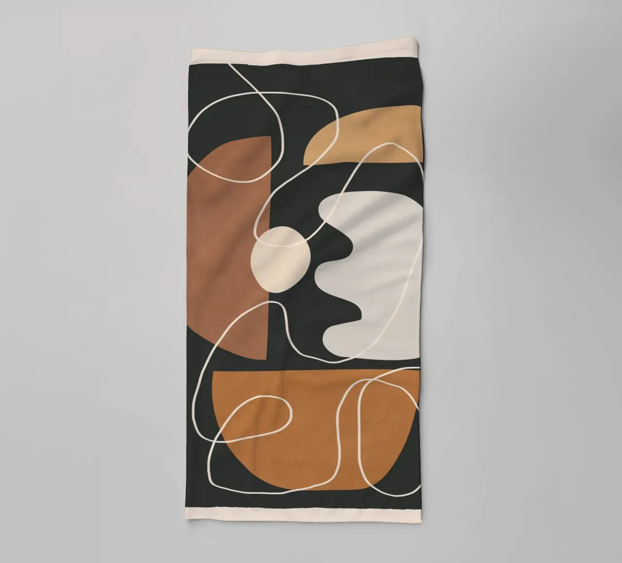 Minimal Colorful Abstract Shapes 2 serviette de bain de Flow Line