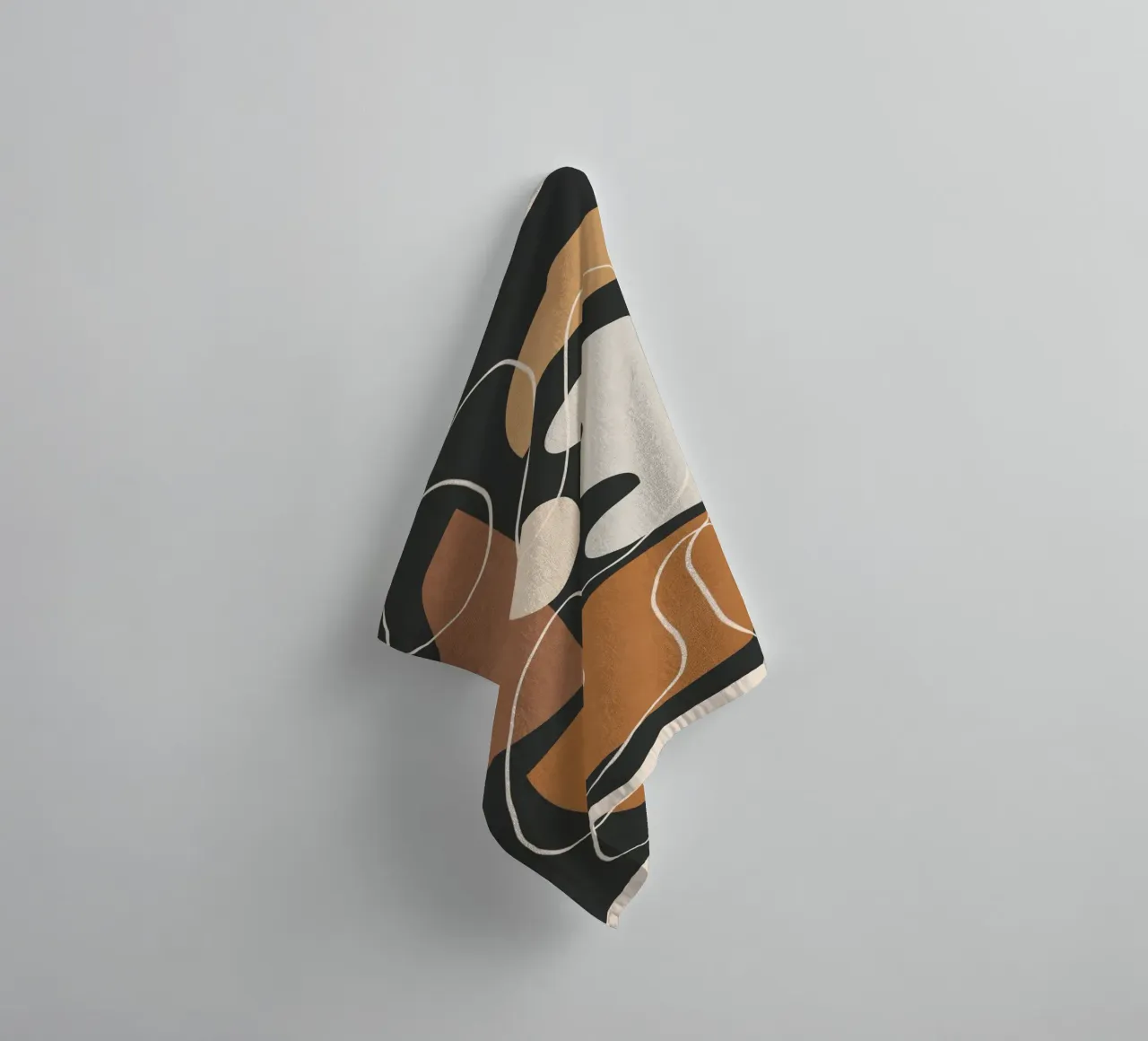 Minimal Colorful Abstract Shapes 2 serviette de bain de Flow Line