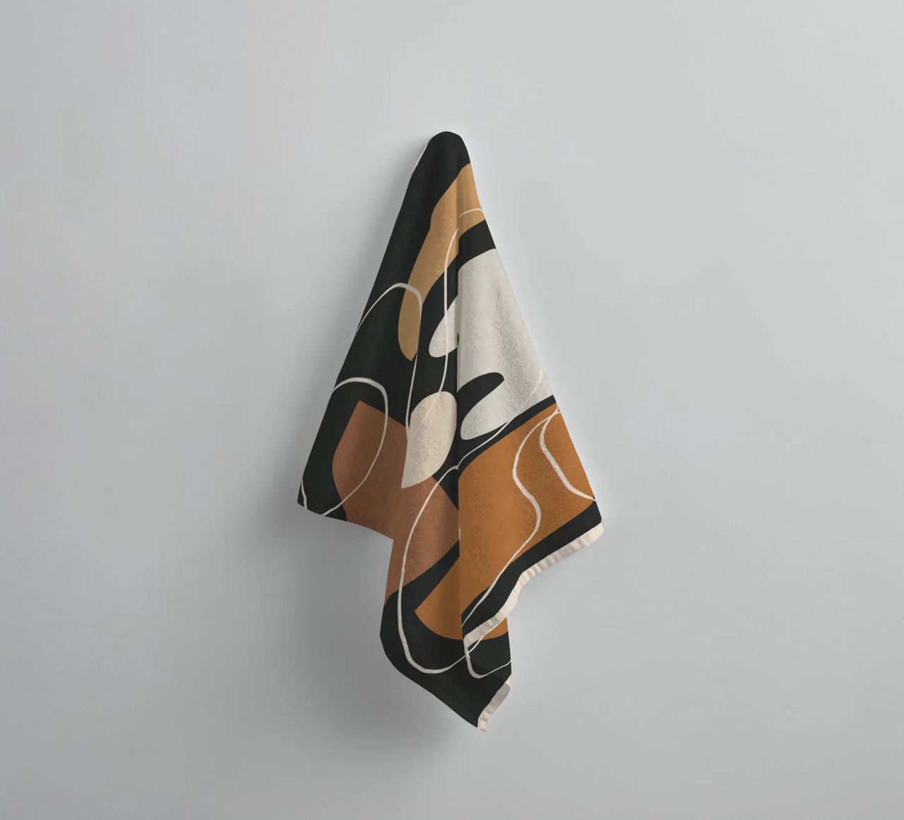 Minimal Colorful Abstract Shapes 2 asciugamano da bagno da Flow Line