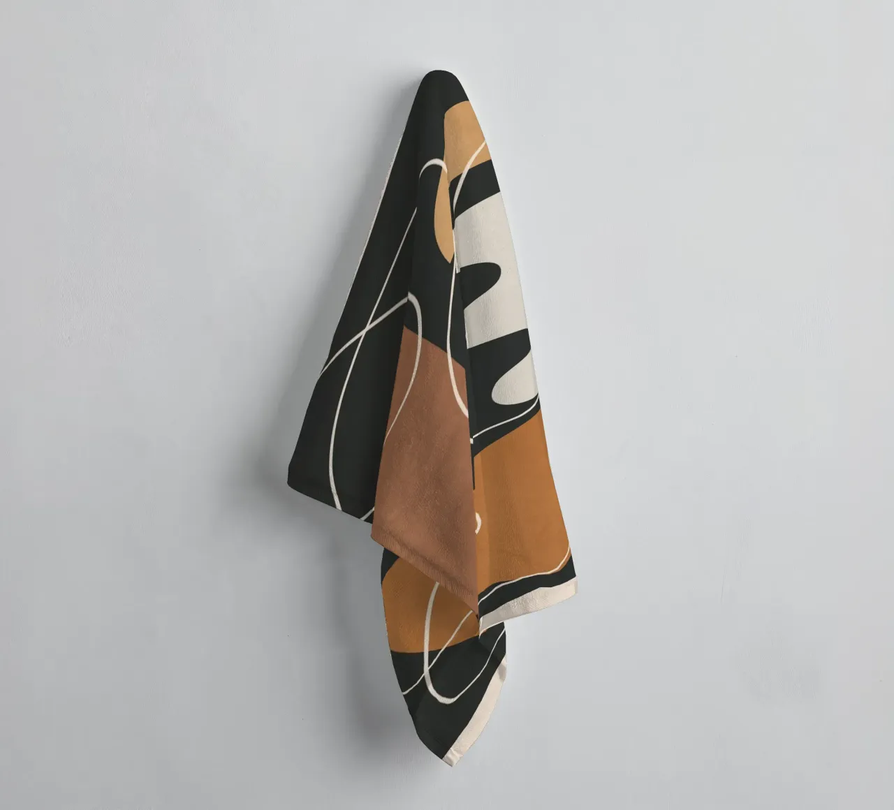 Minimal Colorful Abstract Shapes 2 serviette de bain de Flow Line