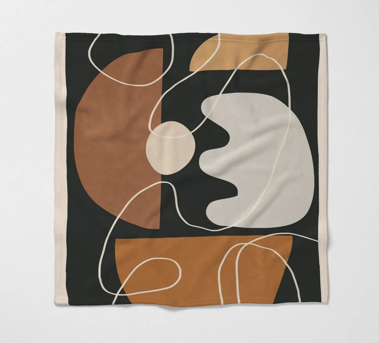 Minimal Colorful Abstract Shapes 2 plaid polaire de Flow Line
