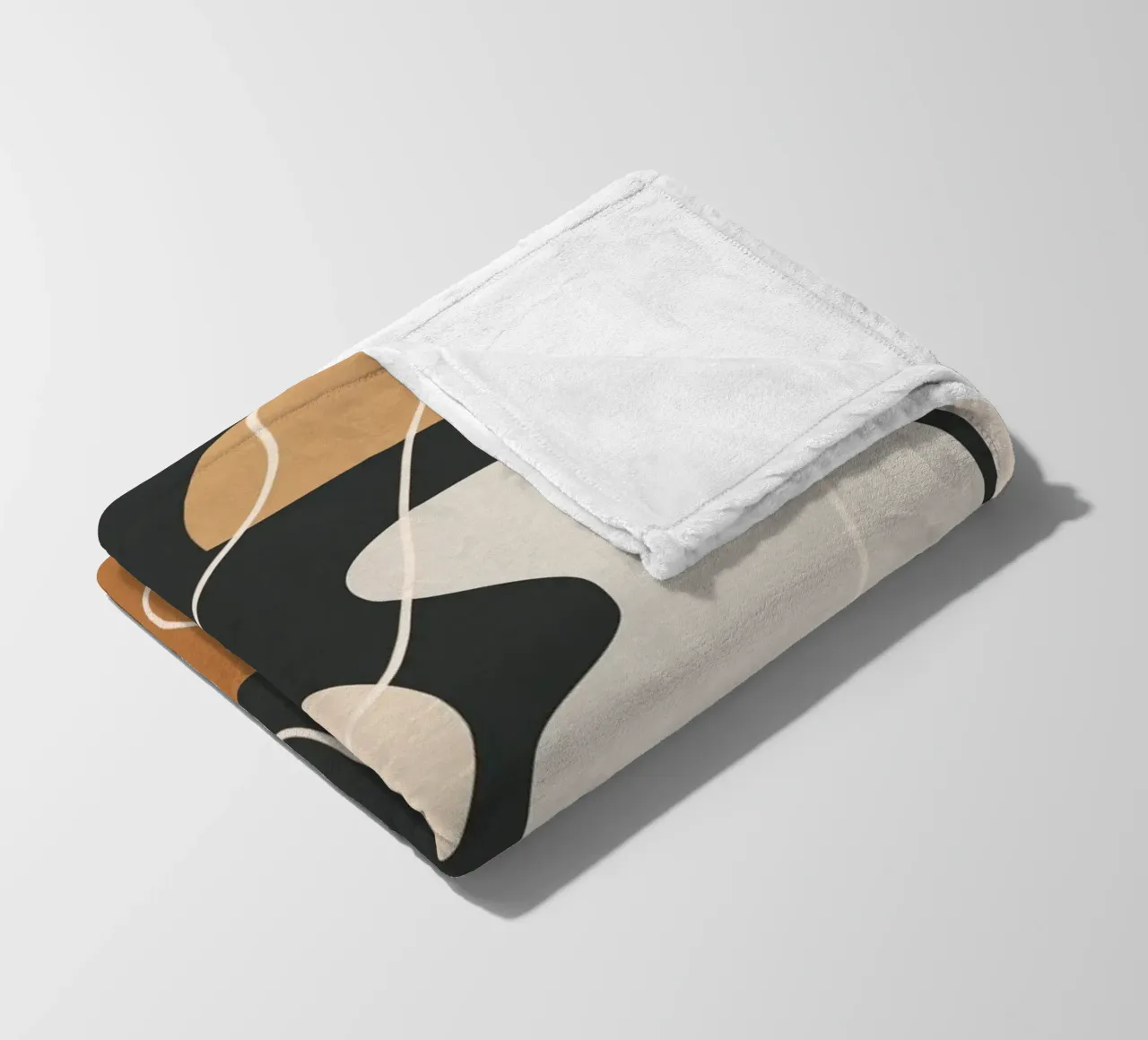 Minimal Colorful Abstract Shapes 2 plaid polaire de Flow Line