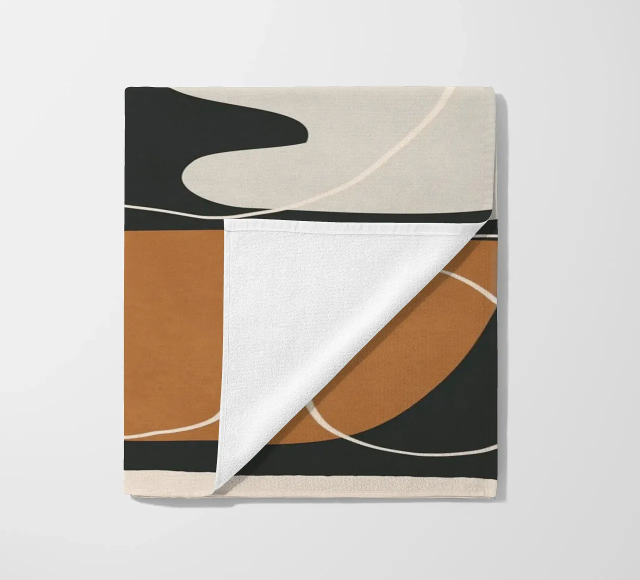 Minimal Colorful Abstract Shapes 2 toalla de playa de Flow Line