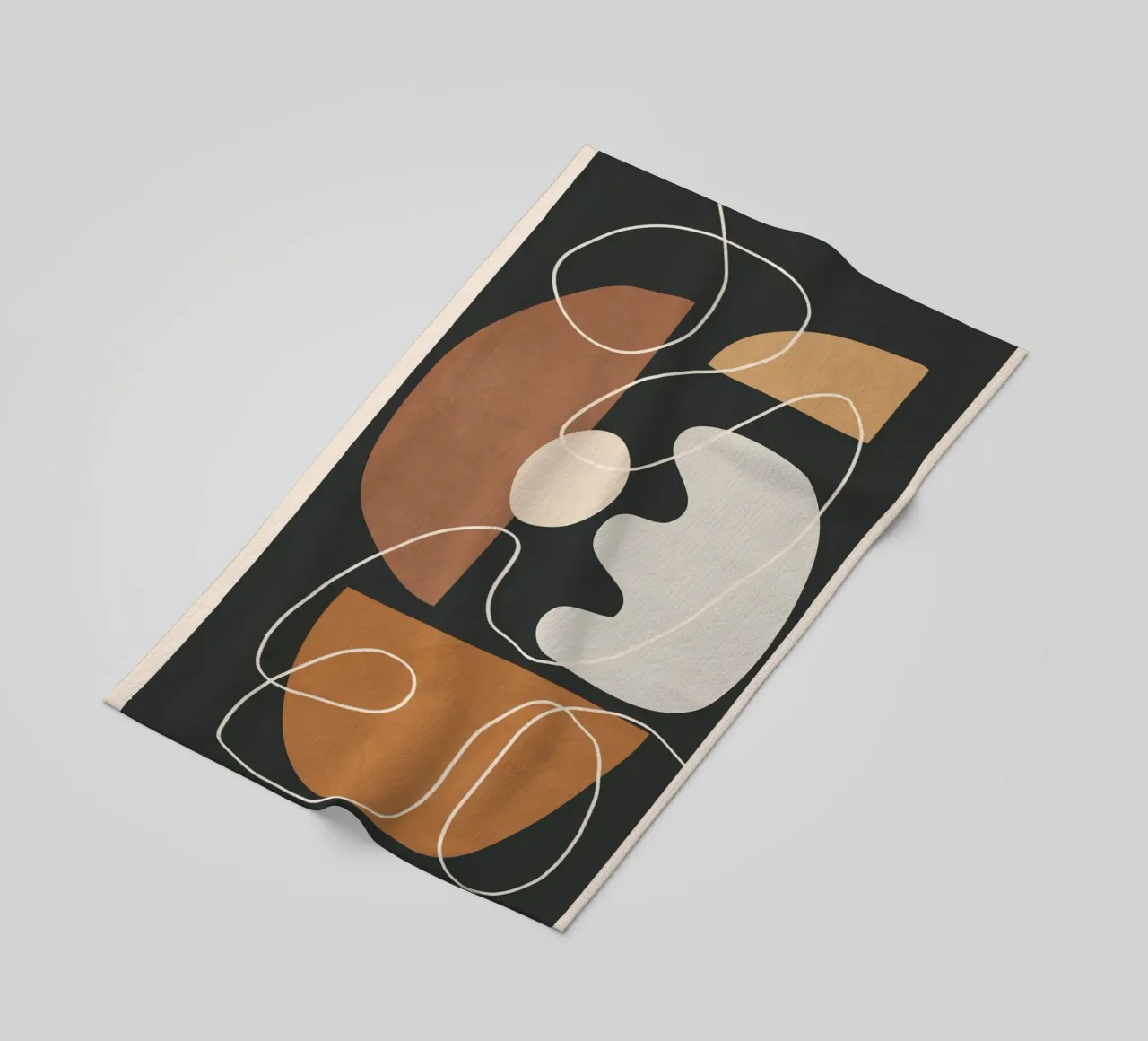 Minimal Colorful Abstract Shapes 2 toalla de playa de Flow Line