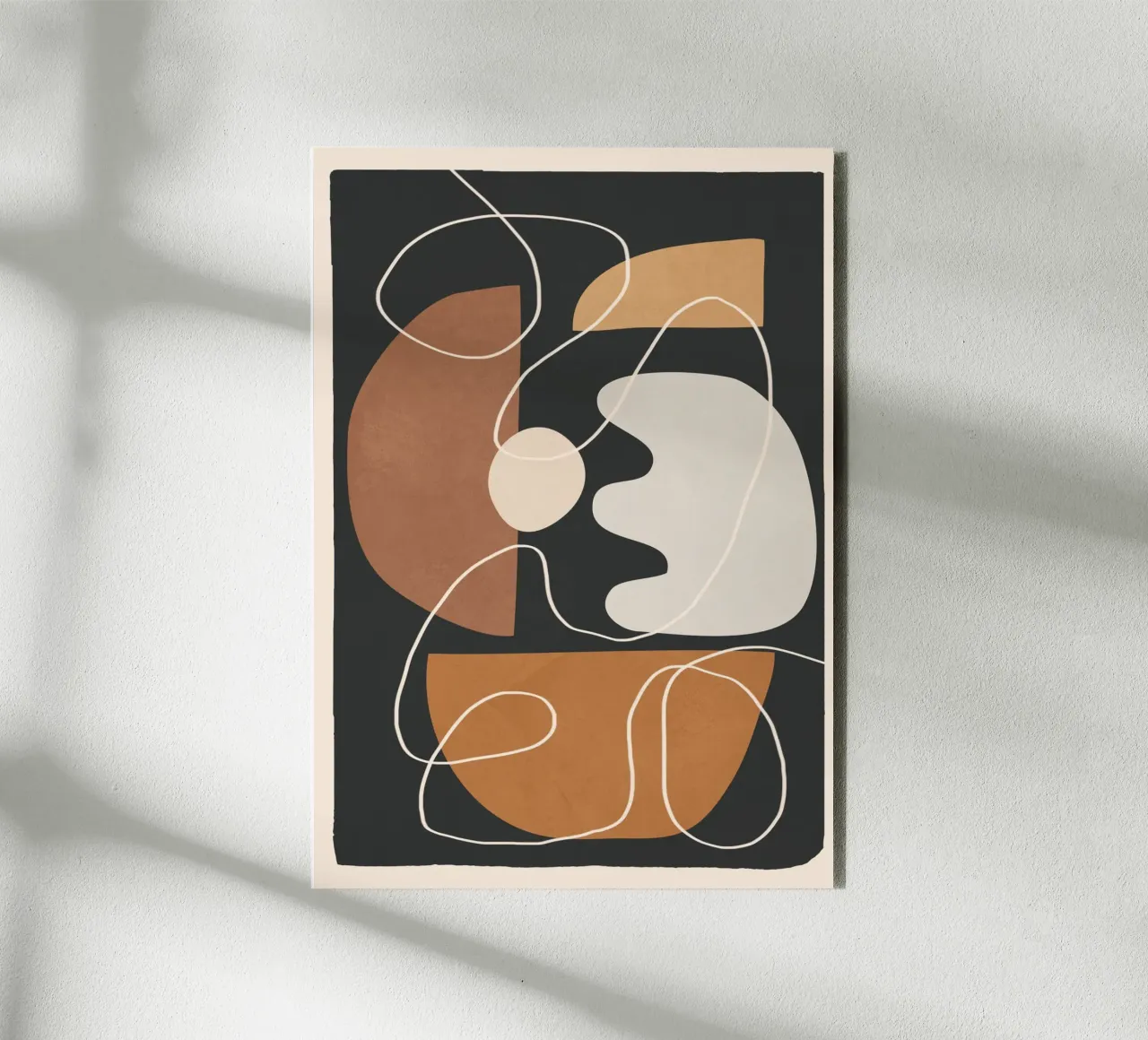 Minimal Colorful Abstract Shapes 2 alluminio dibond da Flow Line