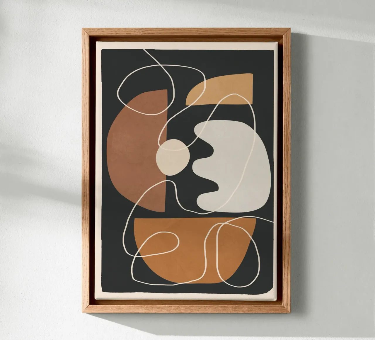 Minimal Colorful Abstract Shapes 2 canvas by Flow Line