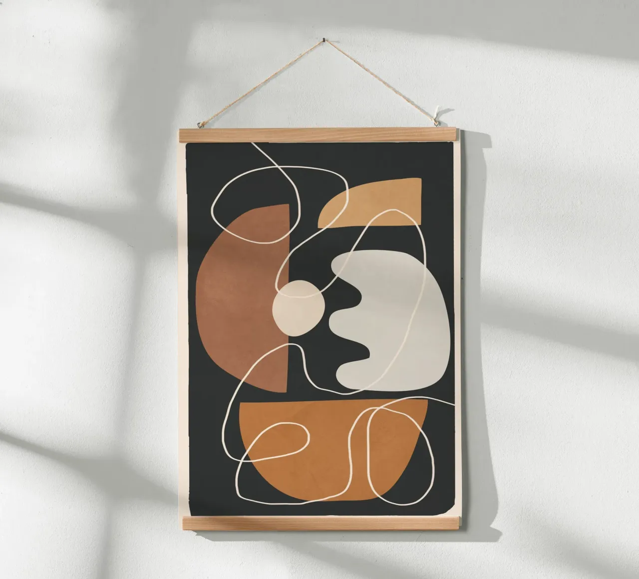 Minimal Colorful Abstract Shapes 2 poster van Flow Line
