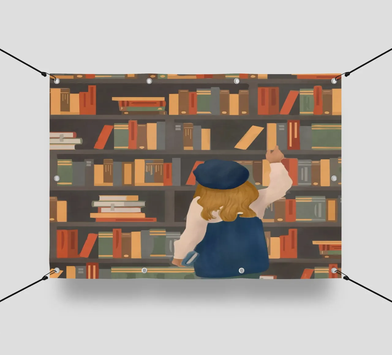Library Love telo in pvc da Flow Line