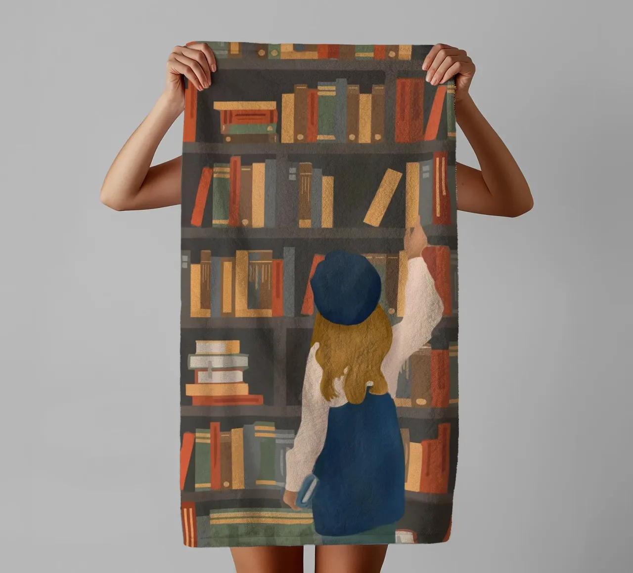 Library Love asciugamano da bagno da Flow Line