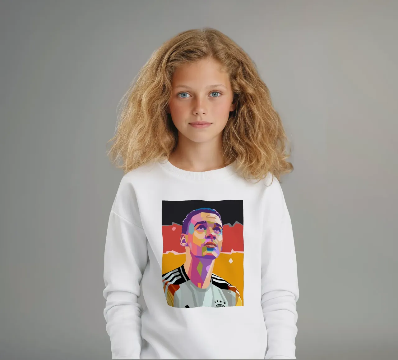 Jamal Musiala calcio iconico felpa bambino da Hantamrata