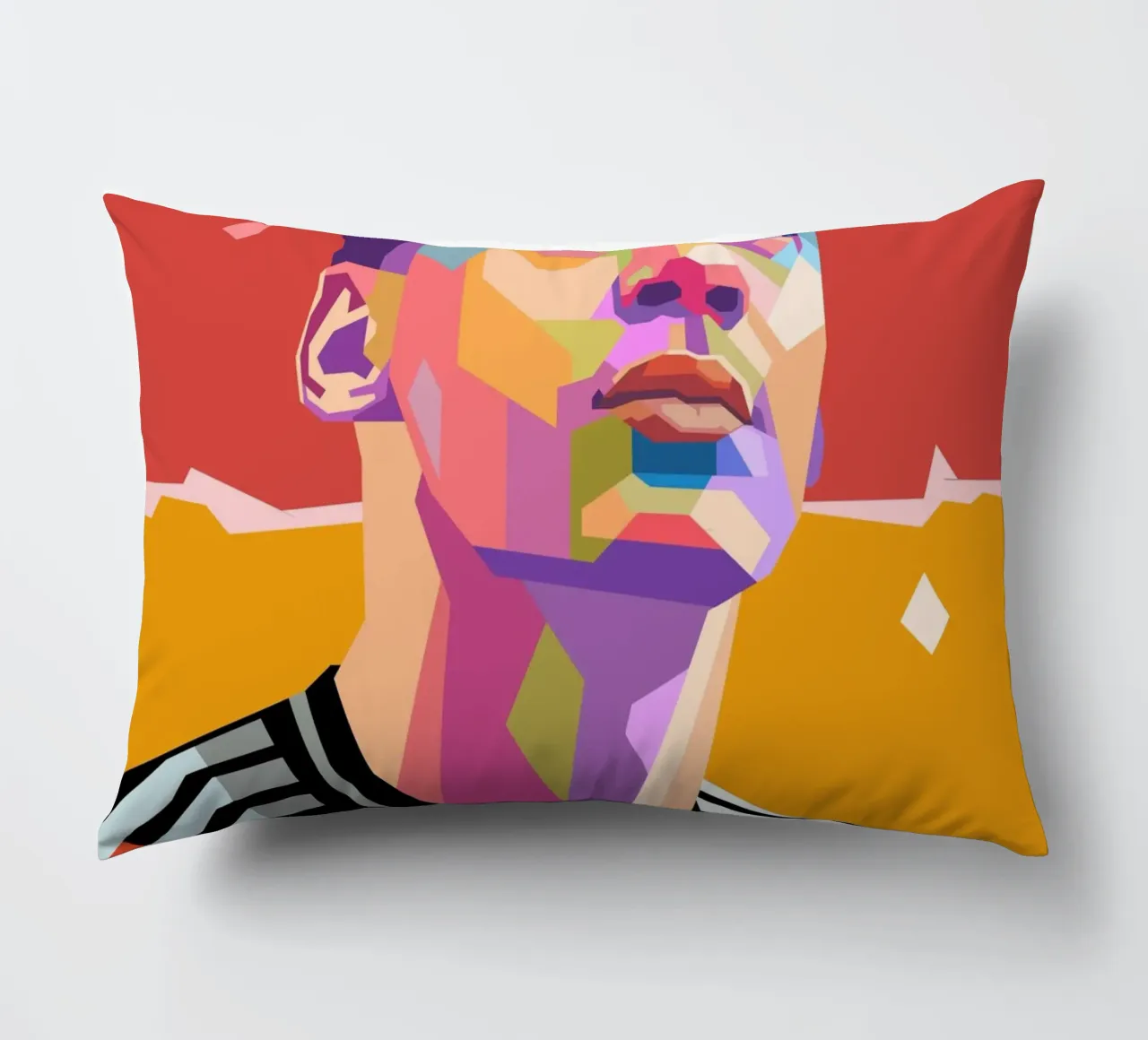 Jamal Musiala iconic football decorative cushion by Hantamrata