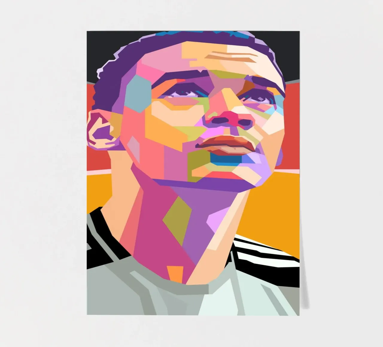 Jamal Musiala iconic football sticker sheet by Hantamrata