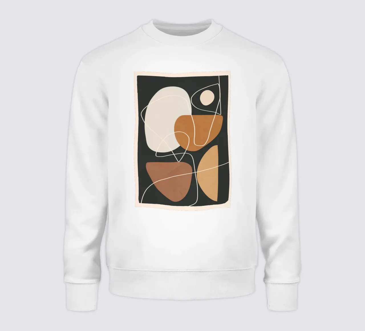 Minimal Colorful Abstract Shapes 3 felpa da Flow Line