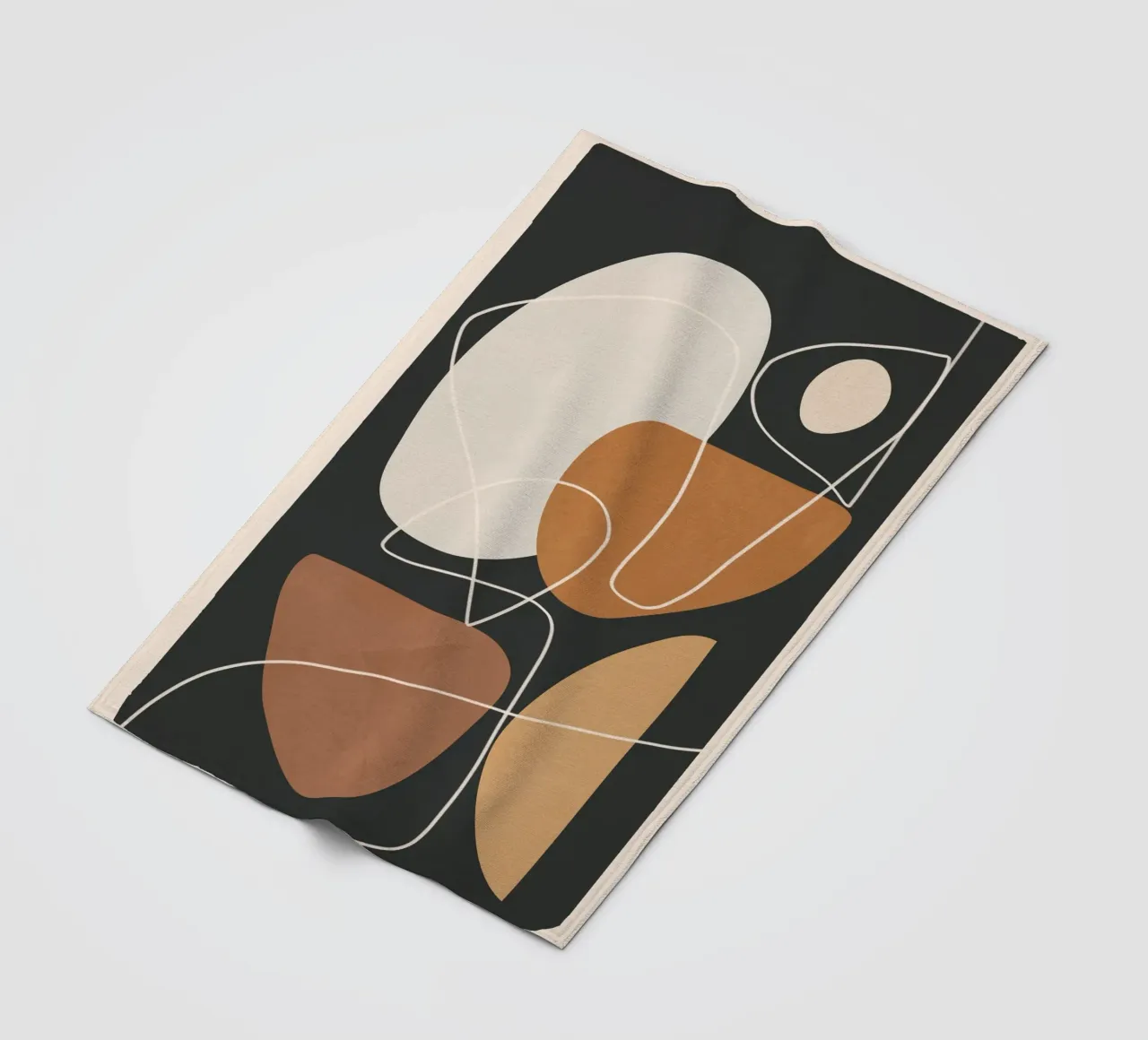 Minimal Colorful Abstract Shapes 3 plaid polaire de Flow Line