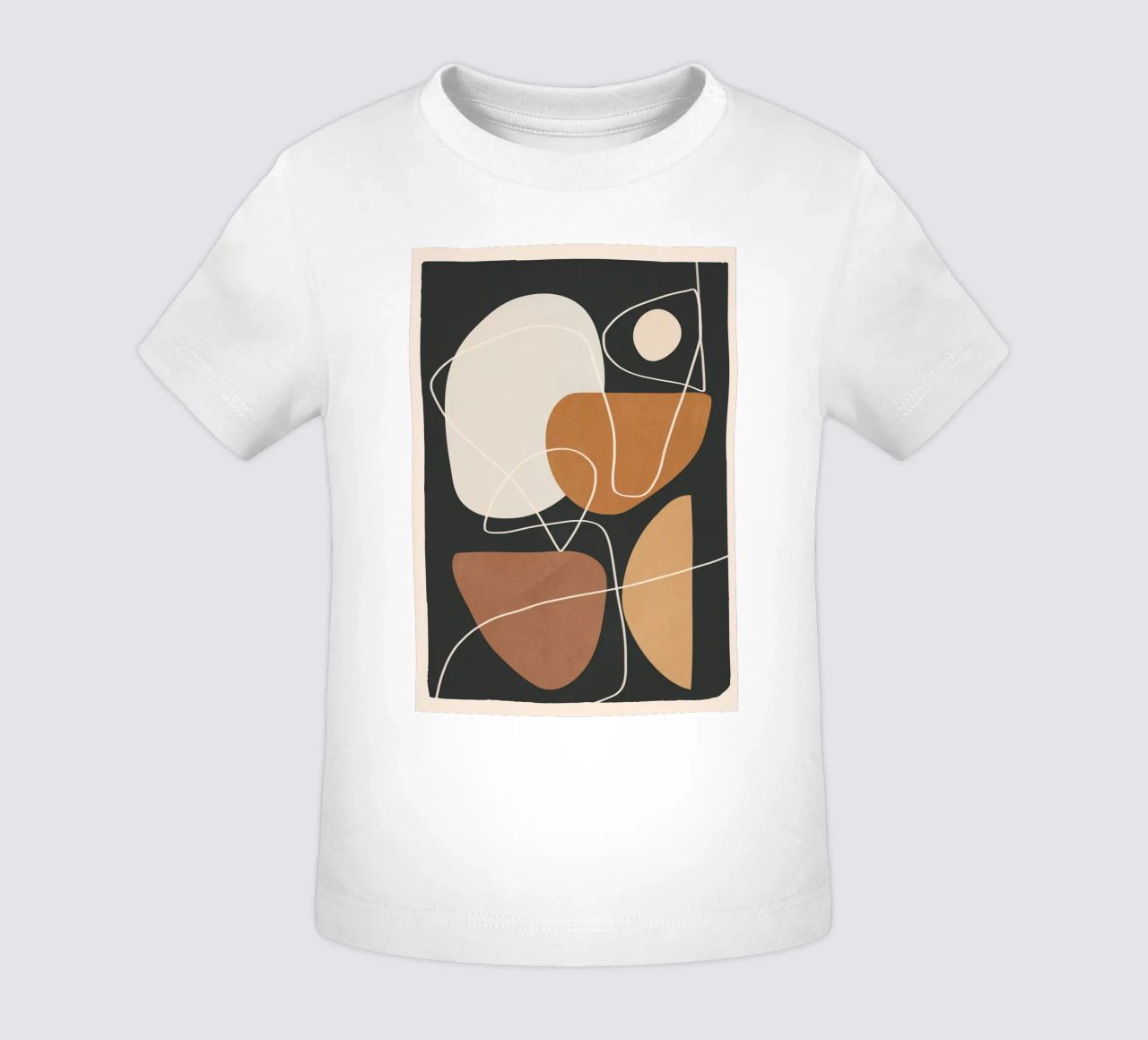 Minimal Colorful Abstract Shapes 3 maglietta neonato da Flow Line