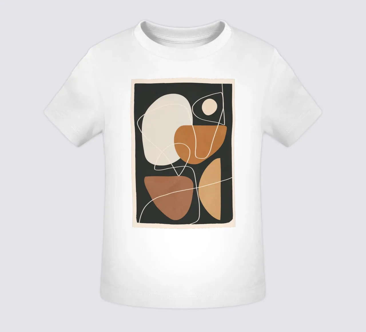 Minimal Colorful Abstract Shapes 3 t-shirt pour bébé de Flow Line