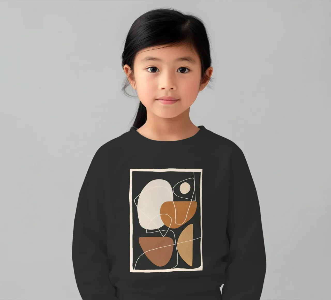 Minimal Colorful Abstract Shapes 3 felpa bambino da Flow Line