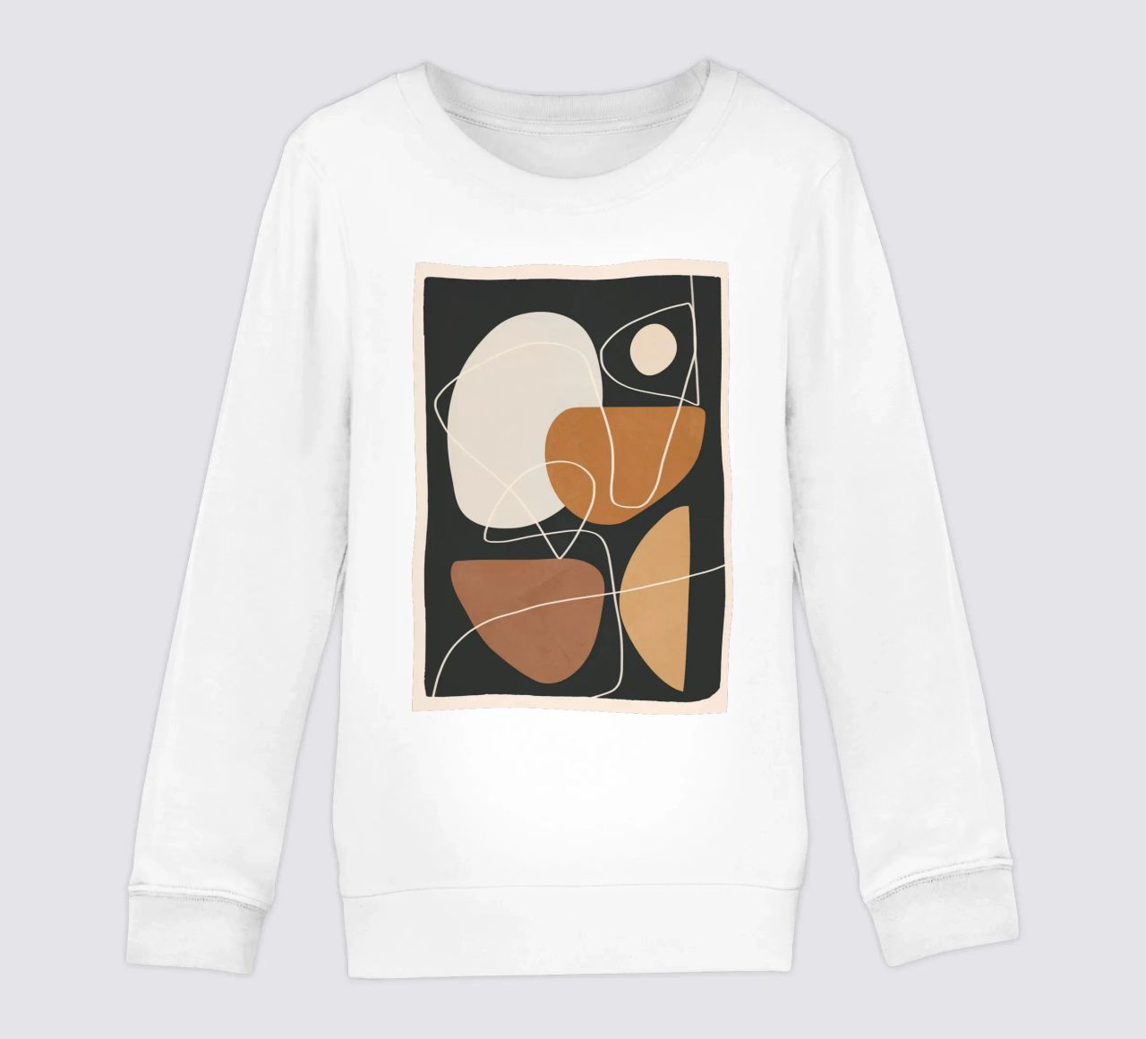 Minimal Colorful Abstract Shapes 3 felpa bambino da Flow Line