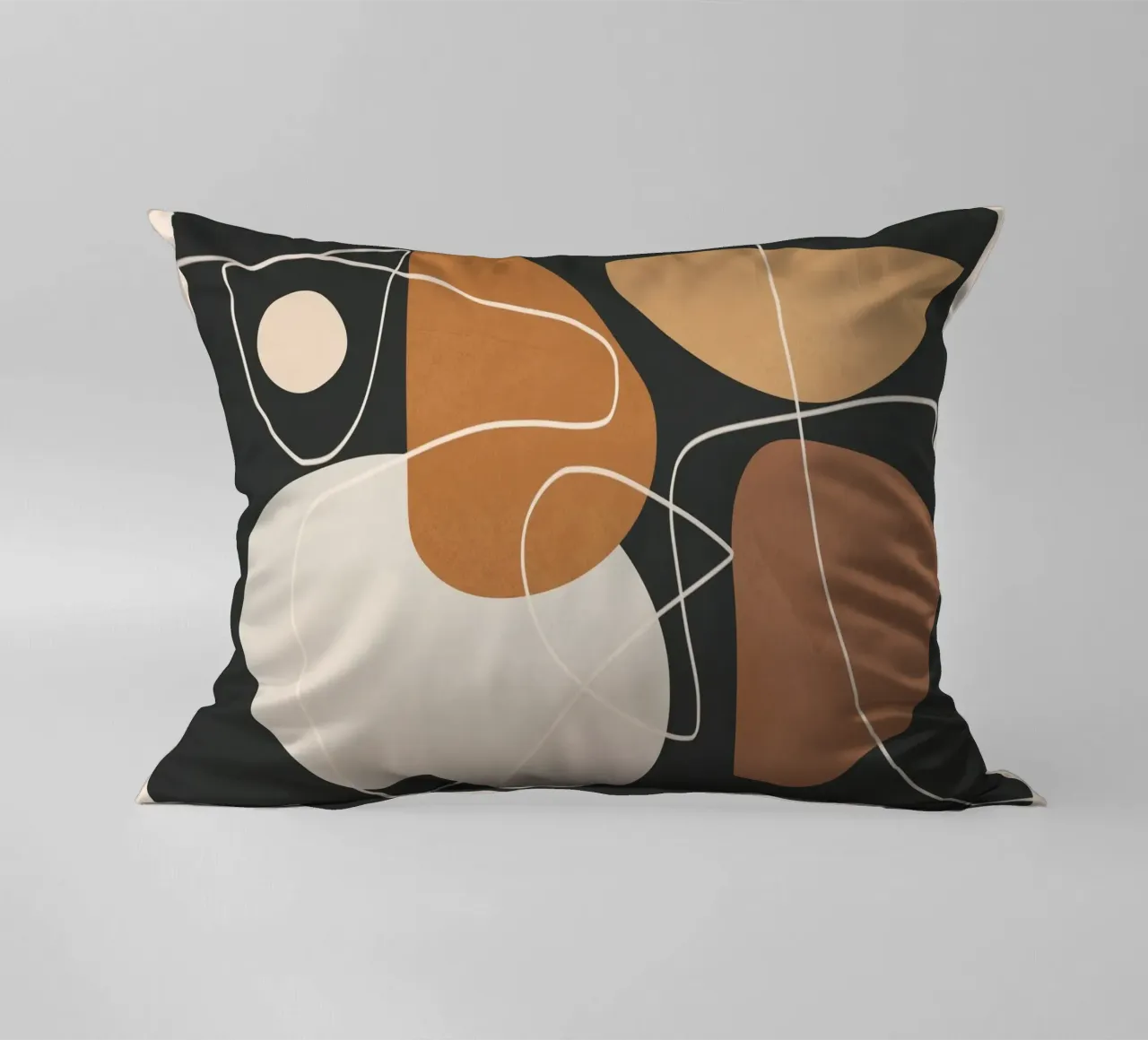 Minimal Colorful Abstract Shapes 3 cuscino da Flow Line