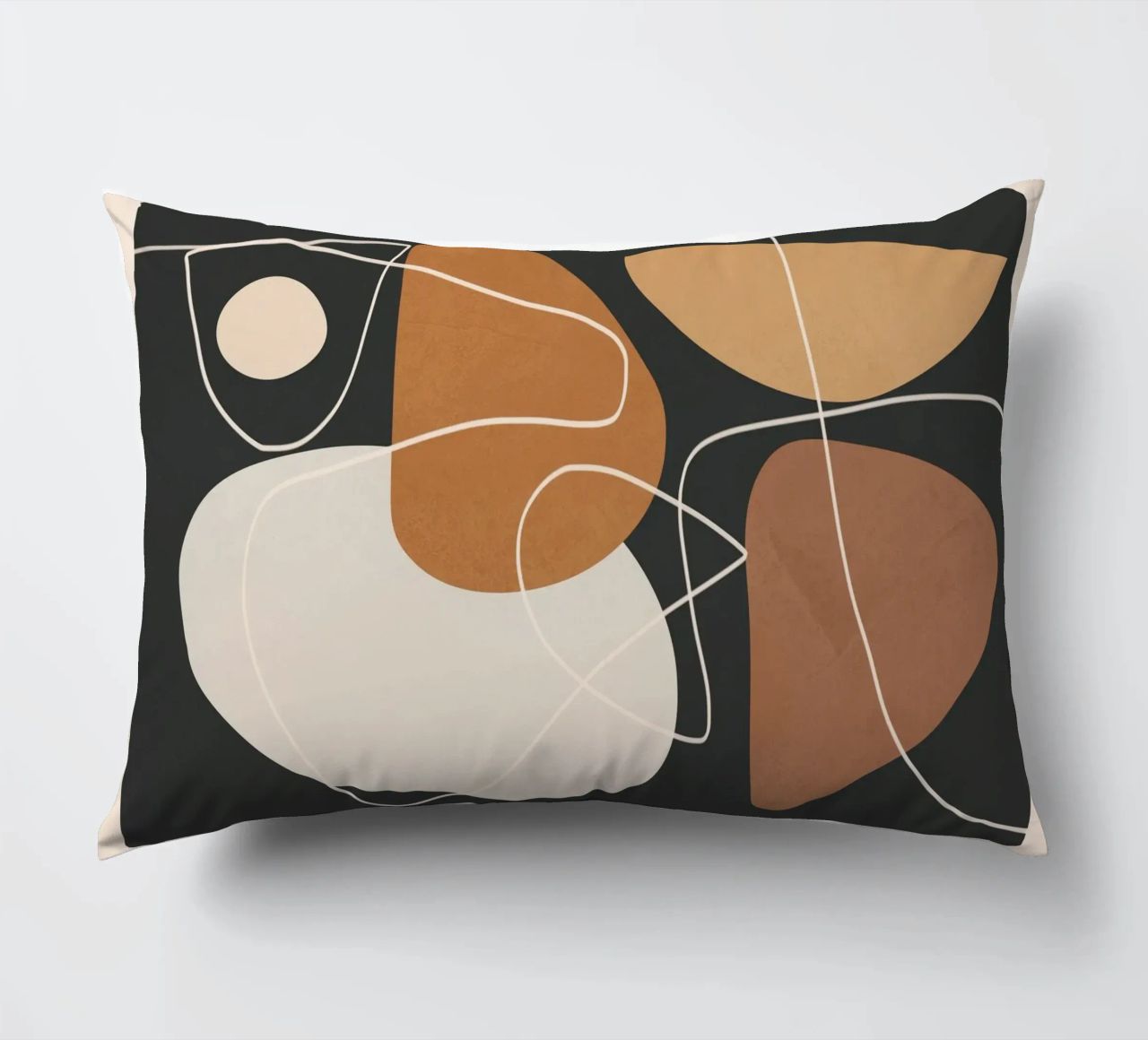 Minimal Colorful Abstract Shapes 3 cuscino da Flow Line