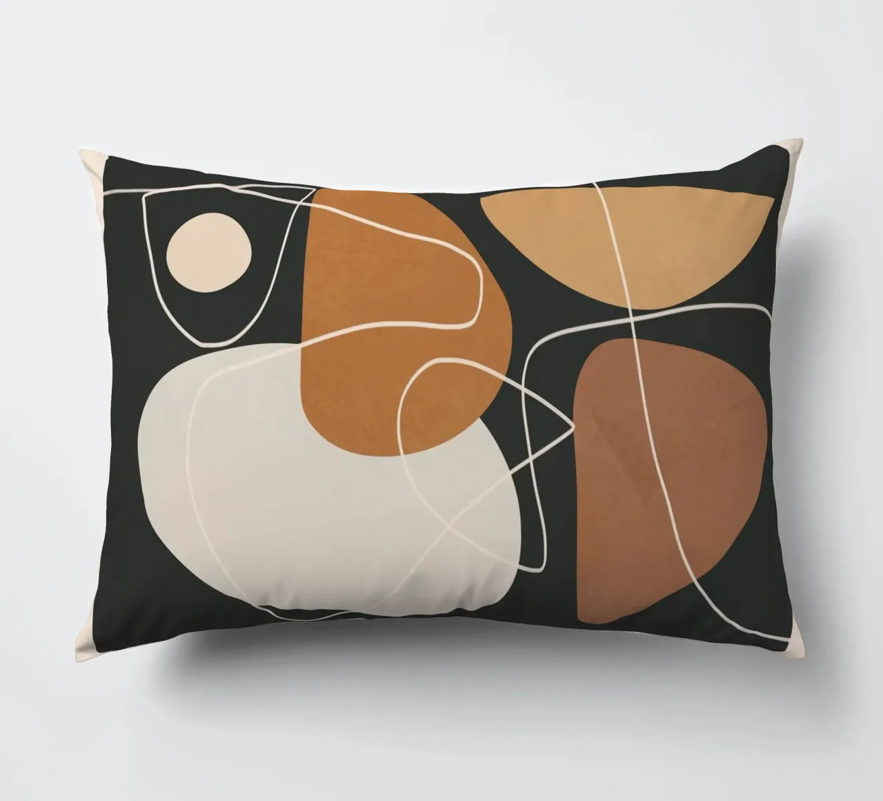 Minimal Colorful Abstract Shapes 3 cuscino da Flow Line