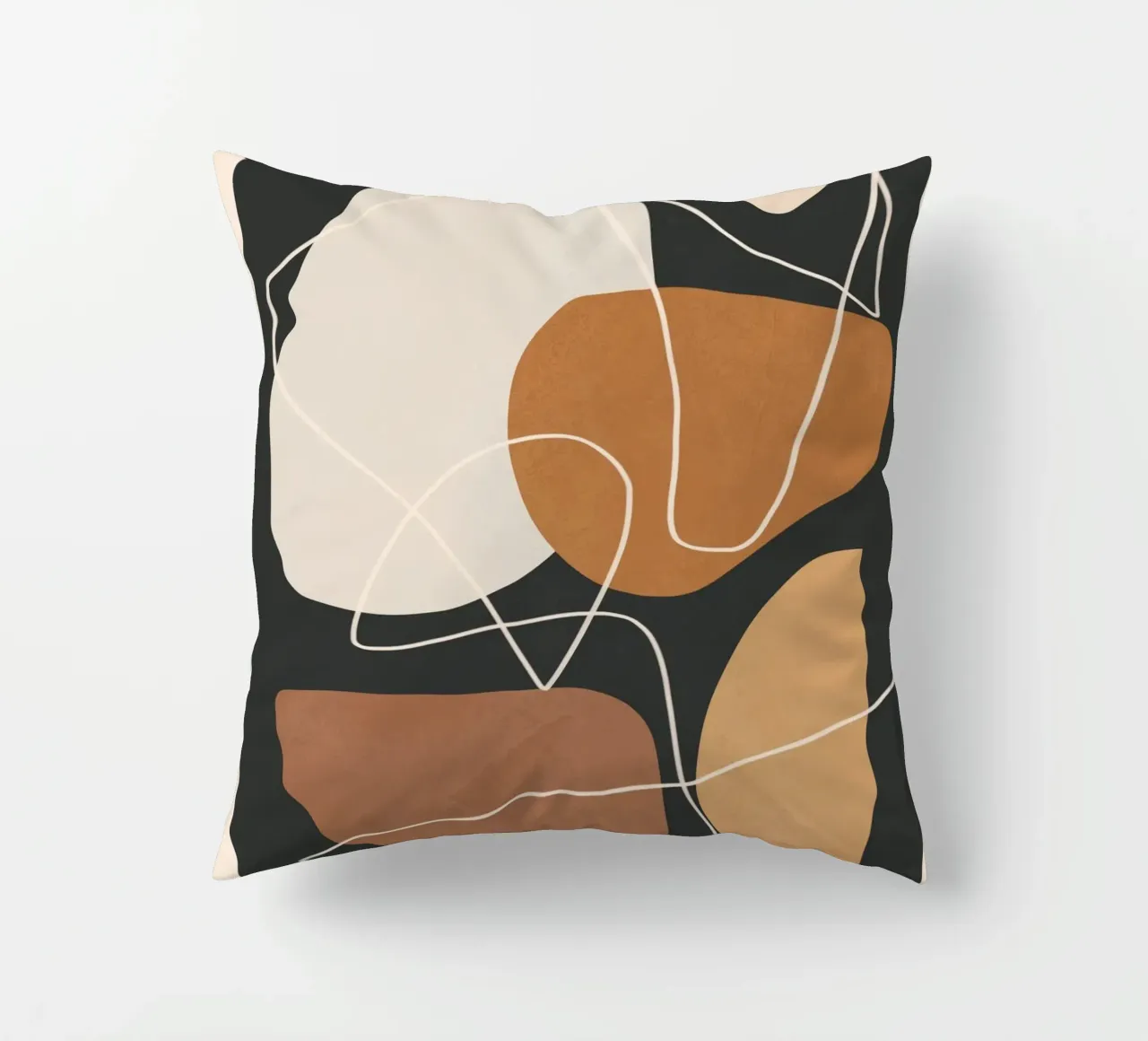 Minimal Colorful Abstract Shapes 3 cuscino da Flow Line