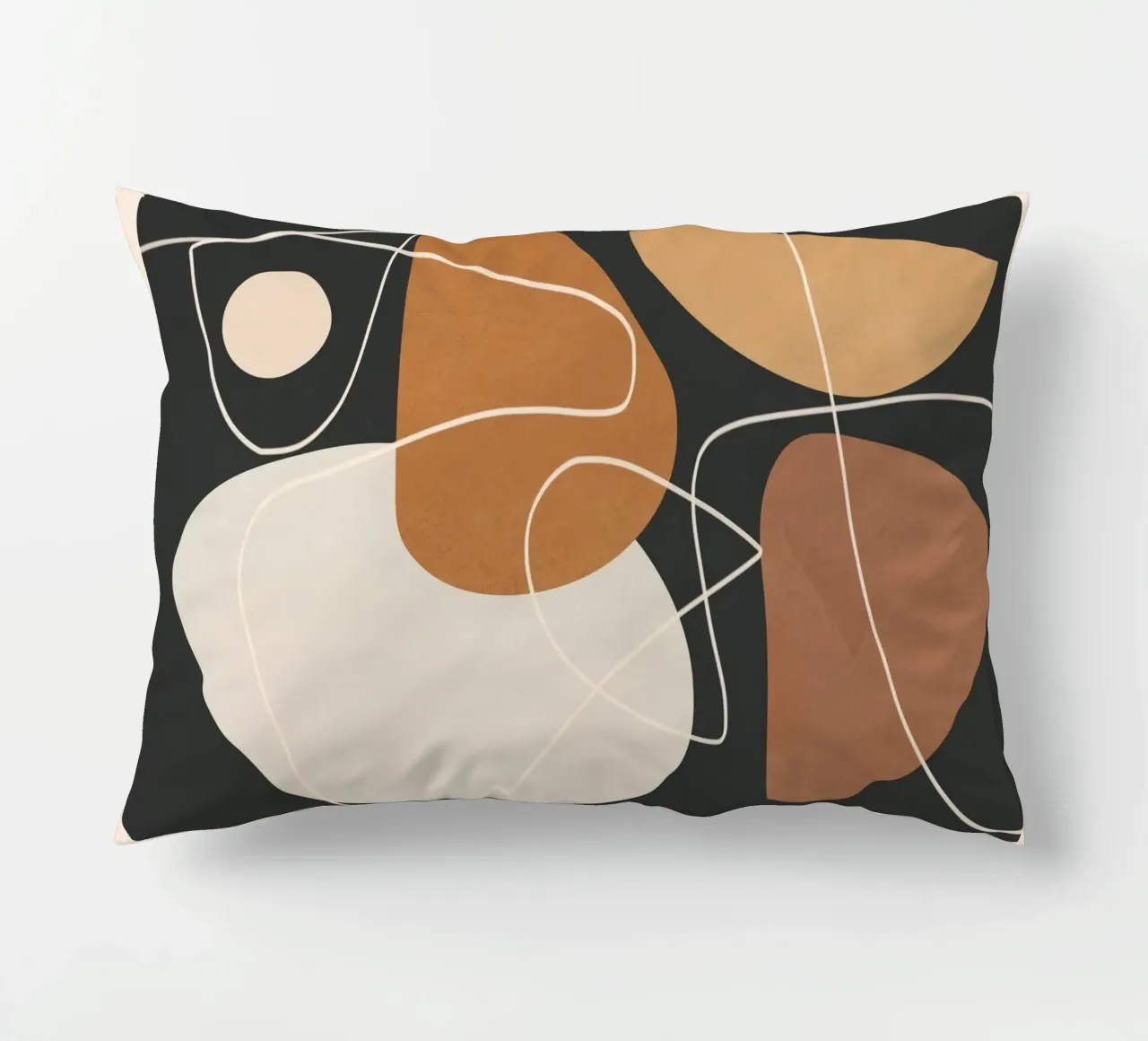 Minimal Colorful Abstract Shapes 3 cuscino da Flow Line