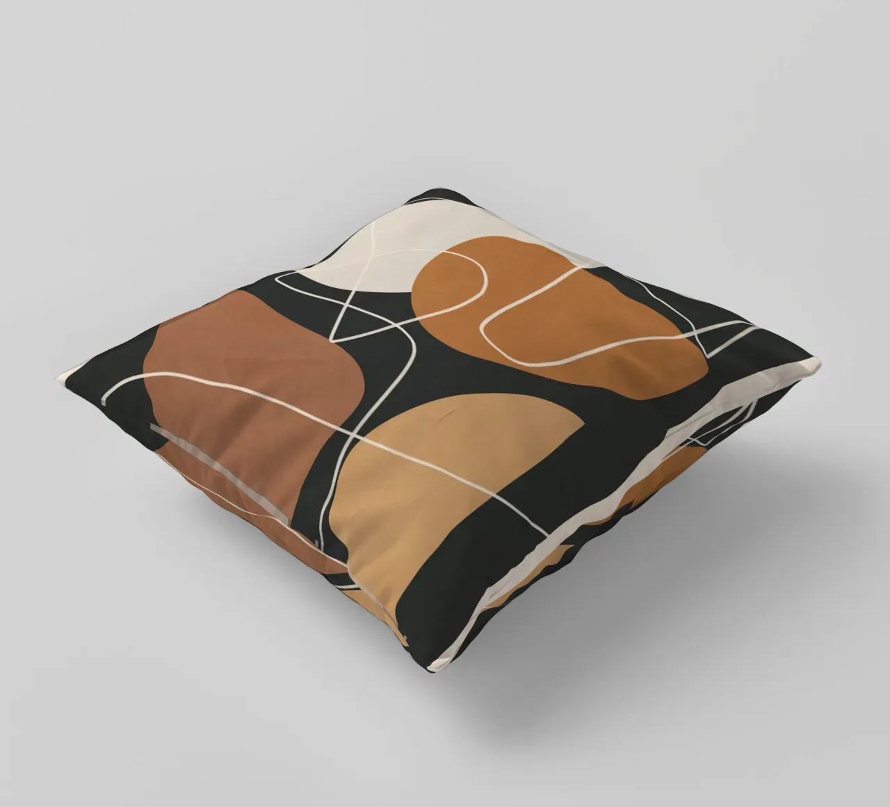 Minimal Colorful Abstract Shapes 3 cuscino da Flow Line