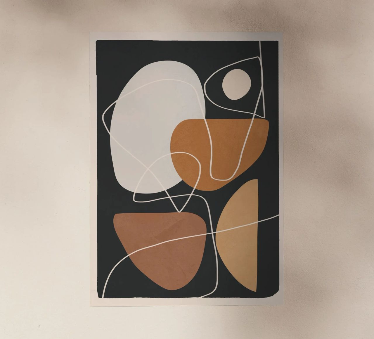Minimal Colorful Abstract Shapes 3 pellicola backlit da Flow Line