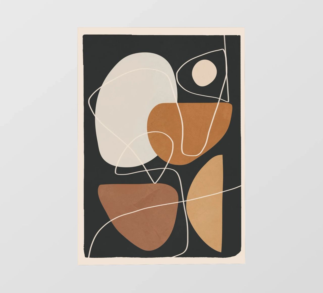 Minimal Colorful Abstract Shapes 3 pellicola backlit da Flow Line
