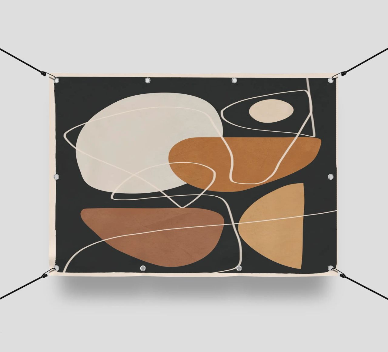 Minimal Colorful Abstract Shapes 3 telo in pvc da Flow Line