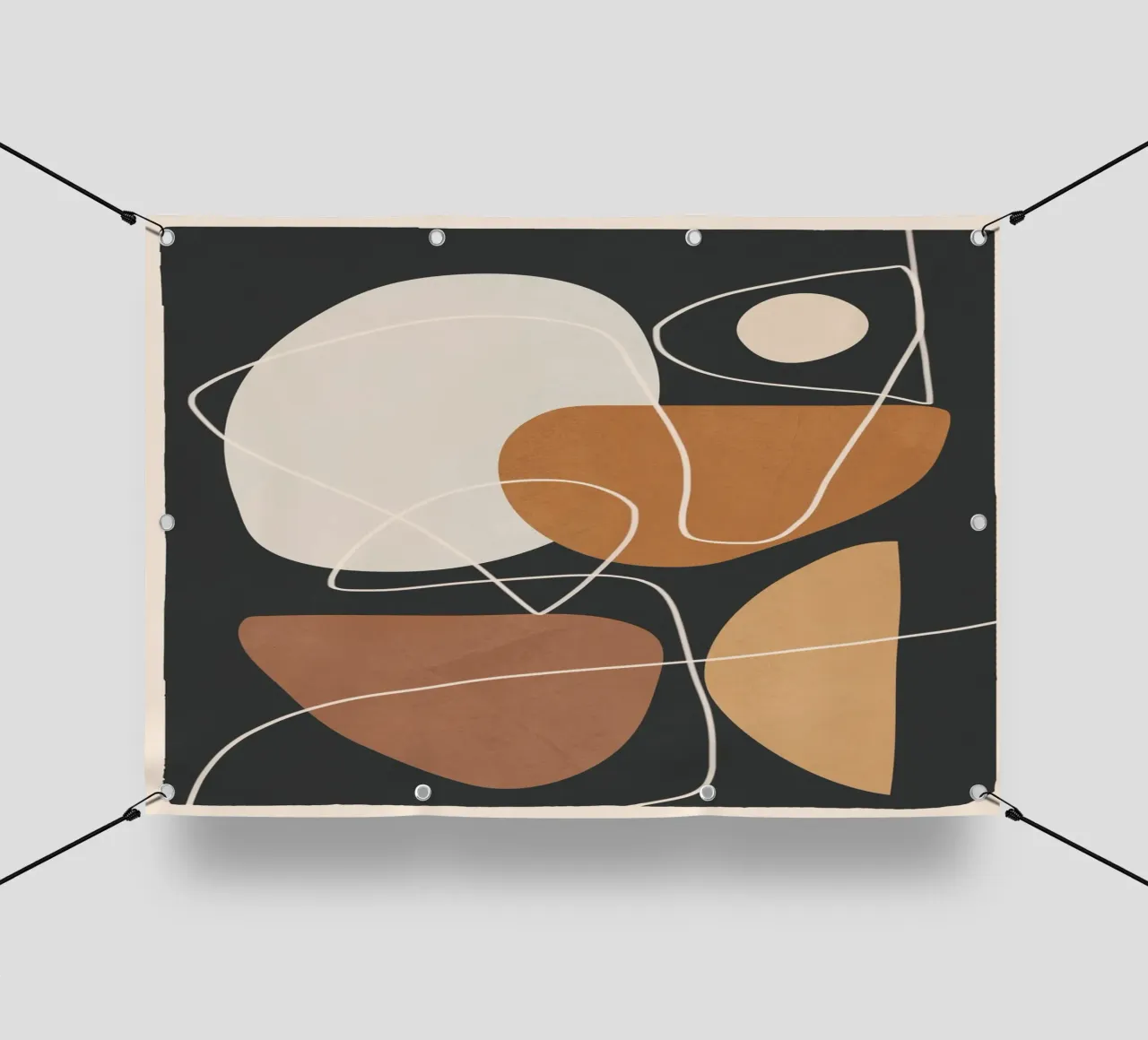 Minimal Colorful Abstract Shapes 3 telo in pvc da Flow Line