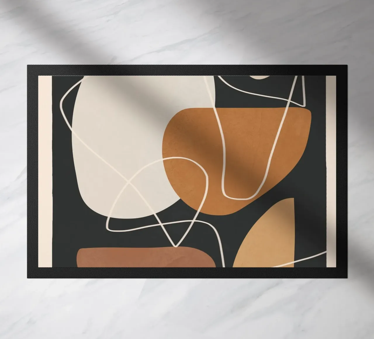 Minimal Colorful Abstract Shapes 3 paillasson de Flow Line
